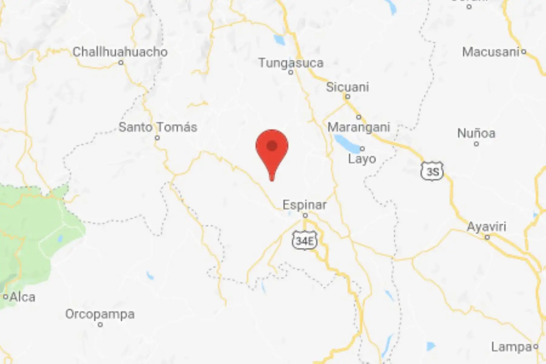 Sismo de magnitud 3.2 se registró en la provincia de Espinar, región Cusco.