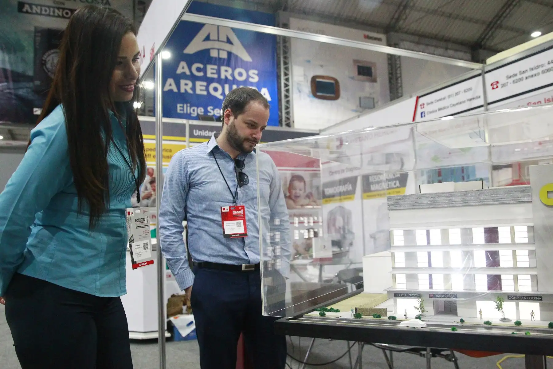 empresarios y publico en general participan en  la XXIII Exposición Internacional del Sector de la Construcción 2018. Foto: ANDINA/Eddy Ramos