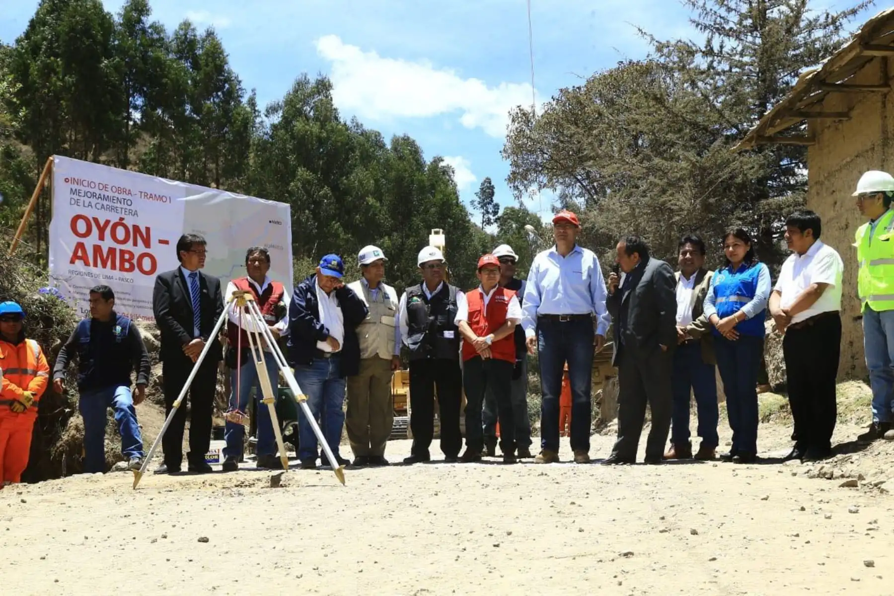 MTC inicia obras para el primer tramo de la carretera Oyón–Ambo. ANDINA/Difusión
