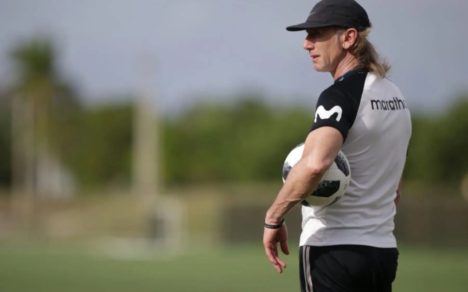El estratega Ricardo Gareca, dirige el entrenamiento de la selección peruana de fútbol en
 Miami-Estados Unidos:Foto: ANDINA/FPF