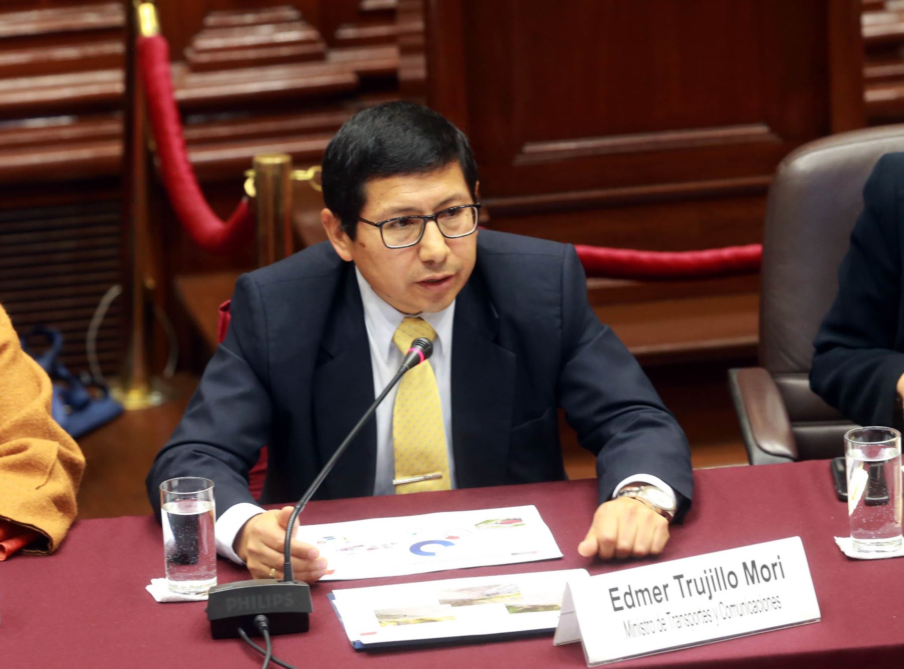Ministro de Transportes y Comunicaciones, Edmer Trujillo. ANDINA/Norman Córdova