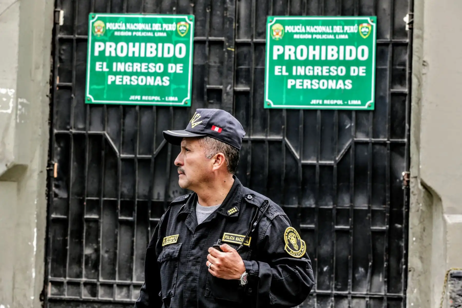 Exteriores de la Prefectura de Lima, donde se encontraría detenida Keiko Fujimori. Foto: ANDINA/Luis Iparraguirre