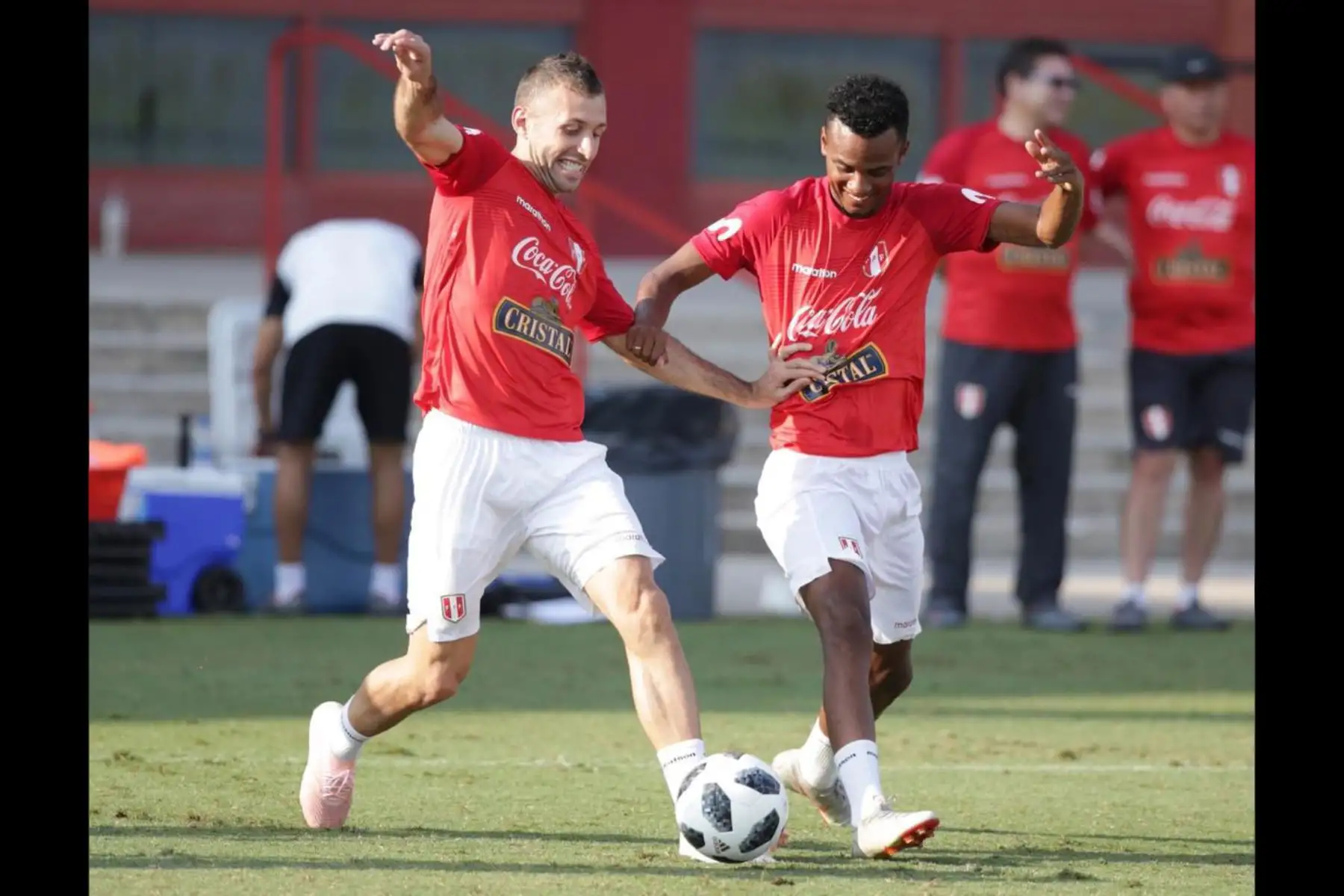 La Selección Peruana realizó su tercer entrenamiento en Miami con miras al partido ante Chile, del viernes 12 de octubre. Foto: ANDINA/FPF