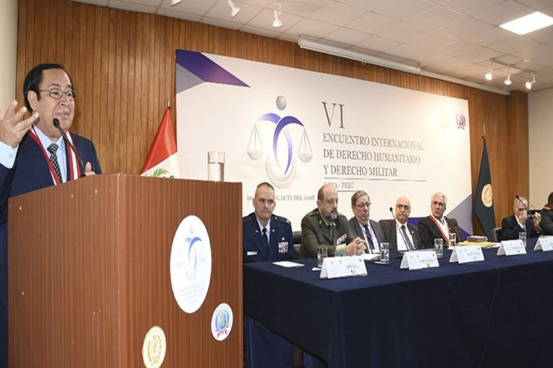 Presidente del PJ, Víctor Prado Saldarriaga reconoce avances de la justicia militar y policial Foto: Difusión