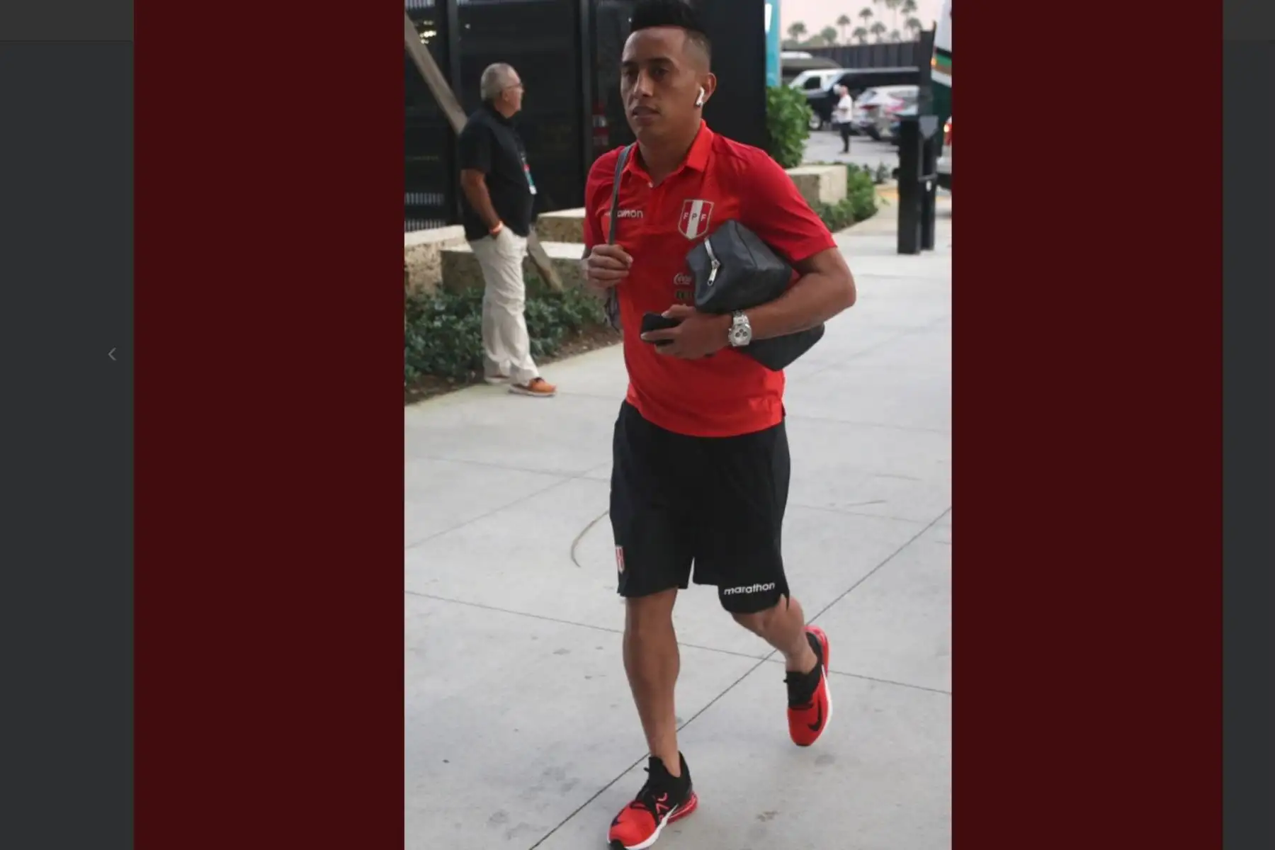 La Selección Peruana  llegò al estadio Hard Rock de Miami, donde disputará un  partido ante Chile. Foto: ANDINA/FPF