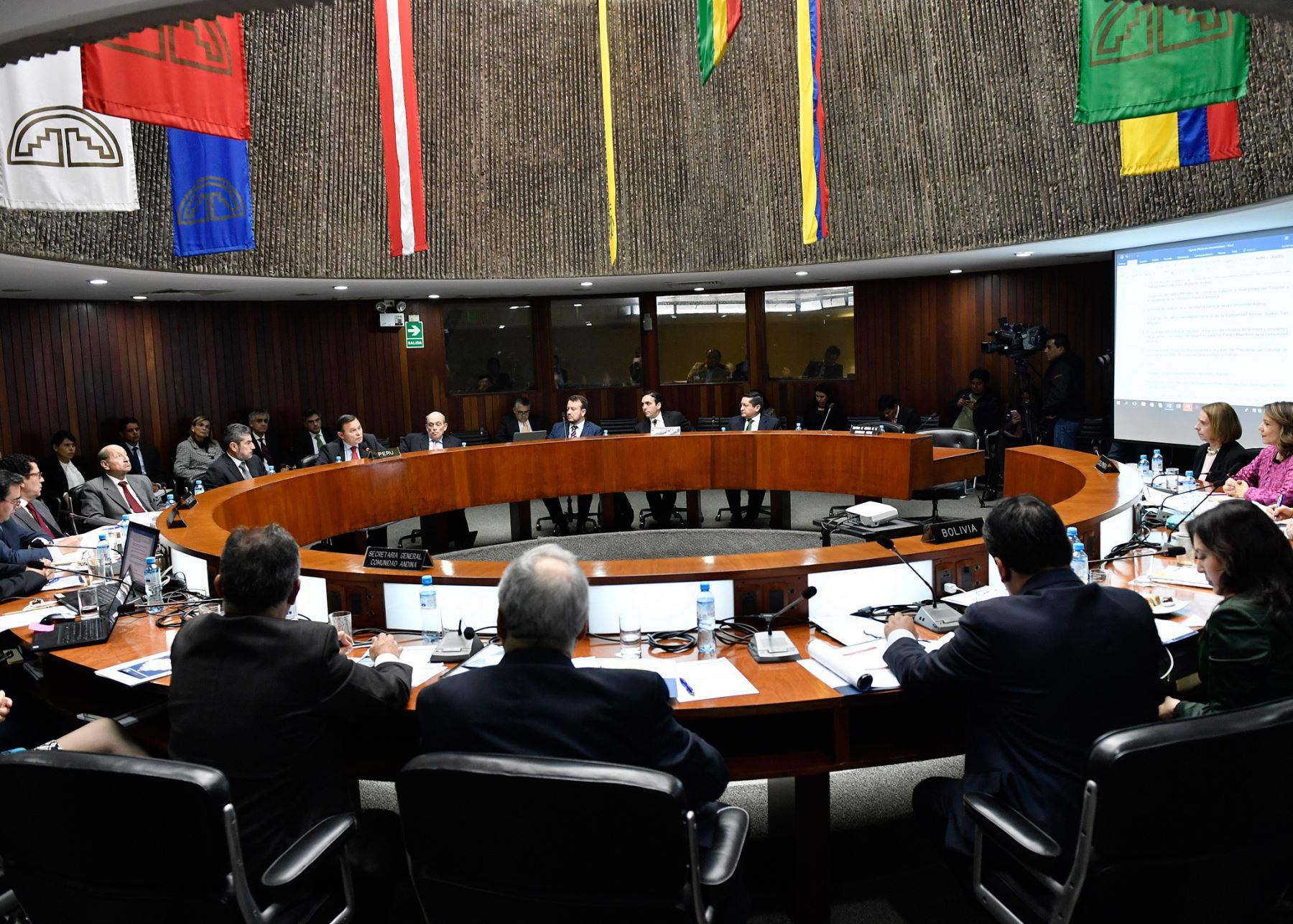 Reunión de cancilleres y ministros de Relaciones Exteriores de la Comunidad Andina.