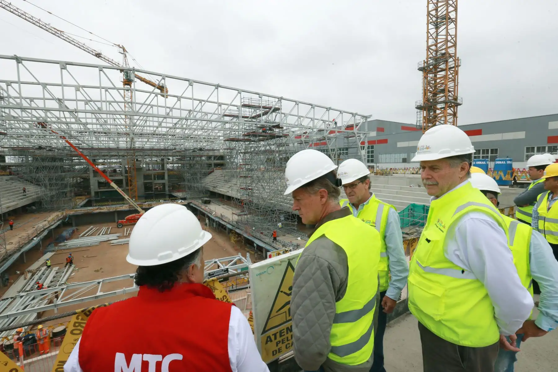 Alcalde electo de Lima Jorge Muñoz, recorrió las obras de construcción para los XVIII Juegos Panamericanos 2019. Foto:ANDINA/Norman Córdova
