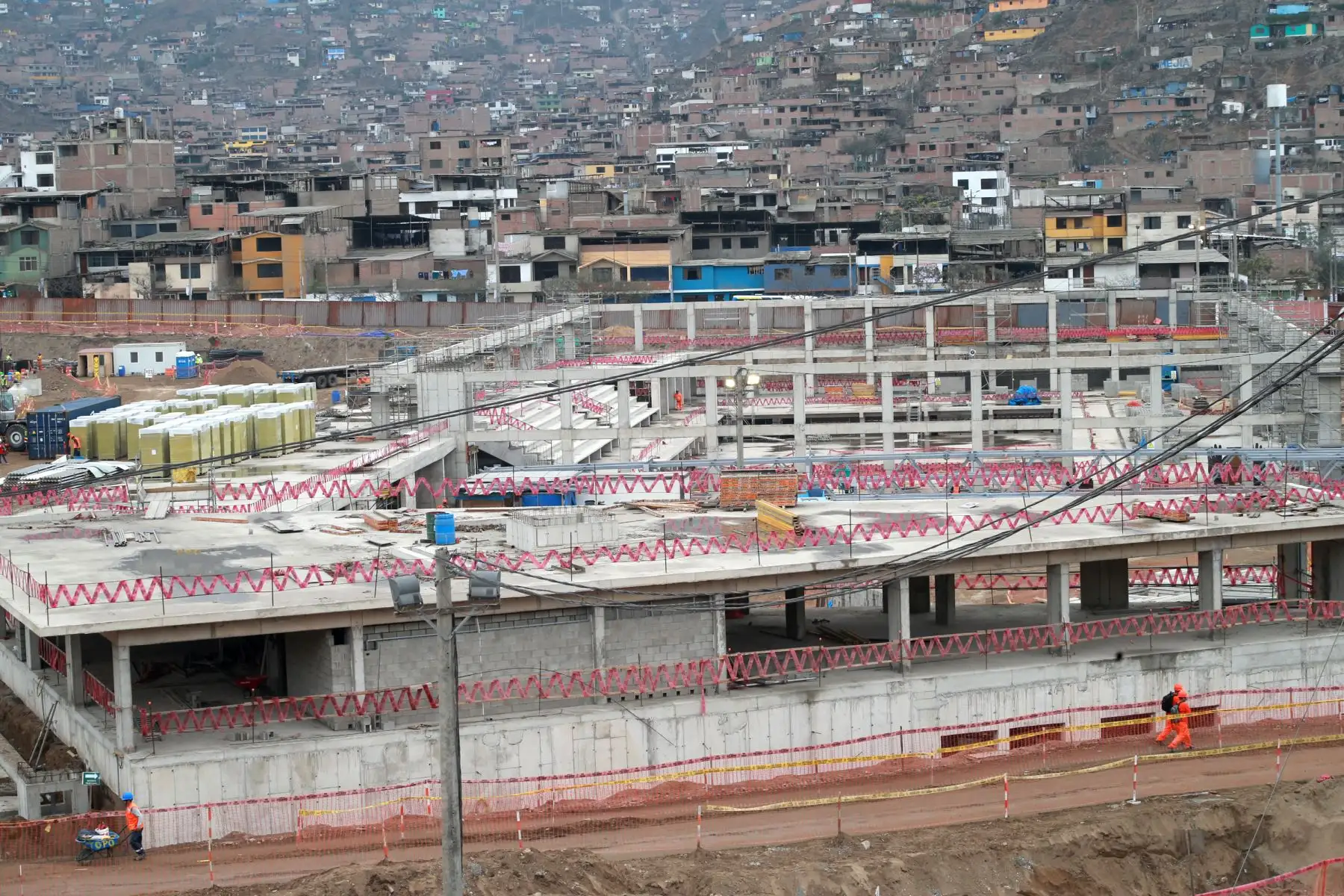 Infraestructura de  las obras en  construcción para los XVIII Juegos Panamericanos 2019. Foto:ANDINA/Norman Córdova