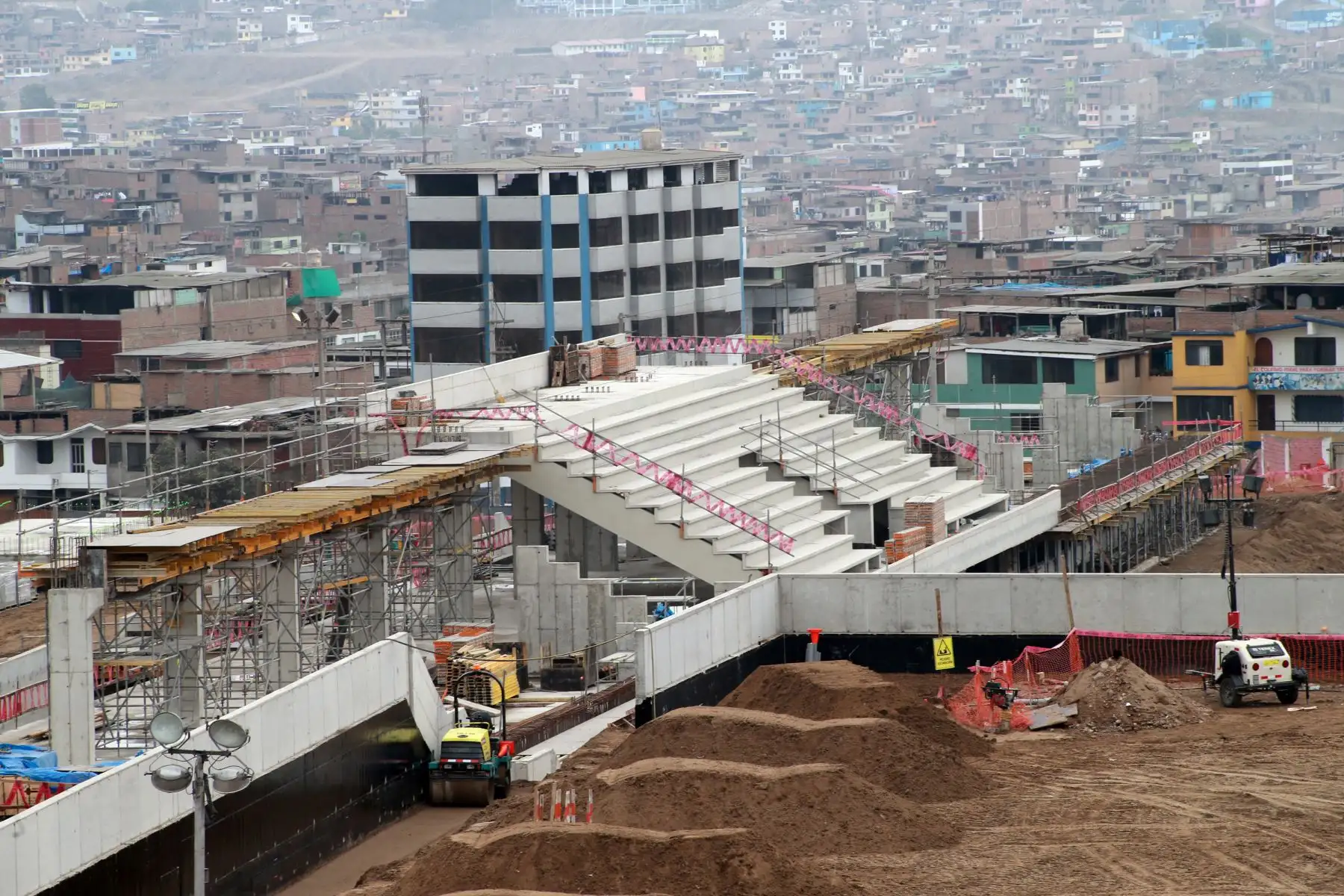 Infraestructura de  las obras en  construcción para los XVIII Juegos Panamericanos 2019. Foto:ANDINA/Norman Córdova