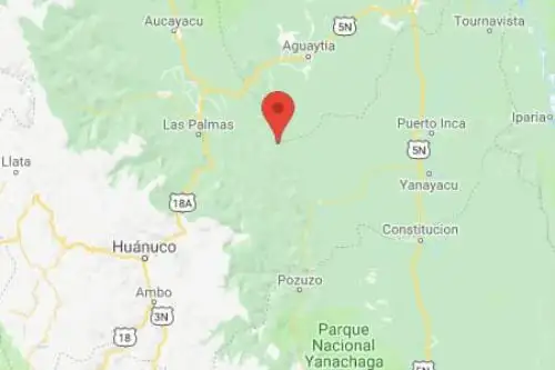 Epicentro del sismo se ubicó cerca de la localidad de Codo del Pozuzo, en Huánuco.