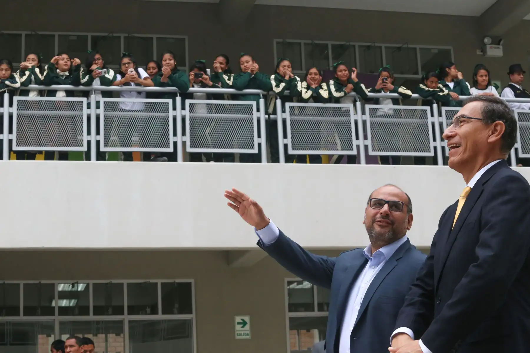 Jefe de Estado inaugura I.E. Esther Cáceres Salgado en el distrito del Rímac. Foto: ANDINA/Prensa Presidencia
