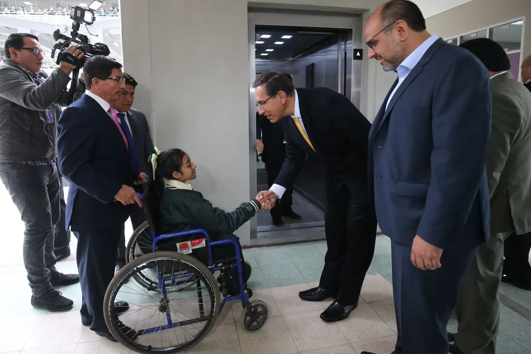 Jefe de Estado inaugura I.E. Esther Cáceres Salgado en el distrito del Rímac. Foto: ANDINA/Prensa Presidencia