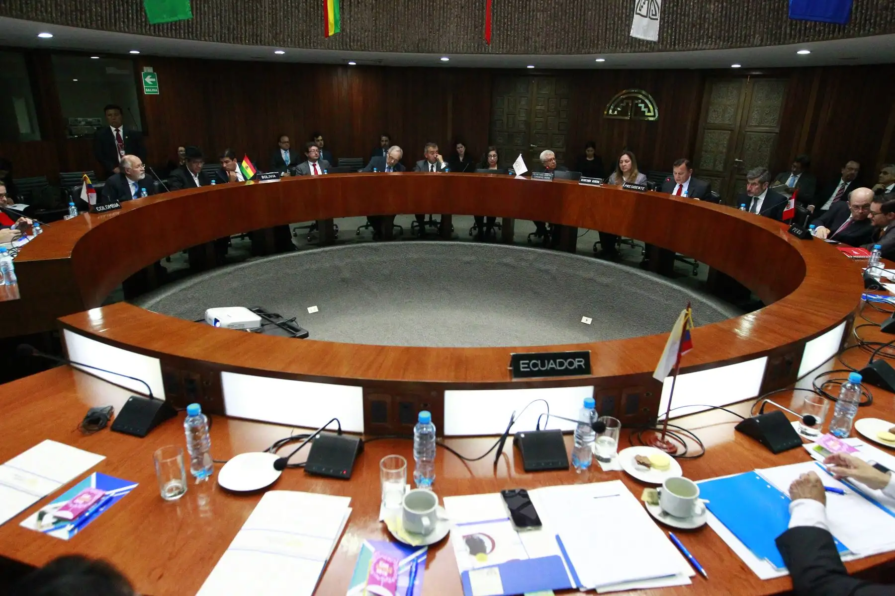 Cancilleres y ministros de Comercio Exterior de la Comunidad Andina se reúnen  en Lima.FotoDINA/Eddy Ramos
