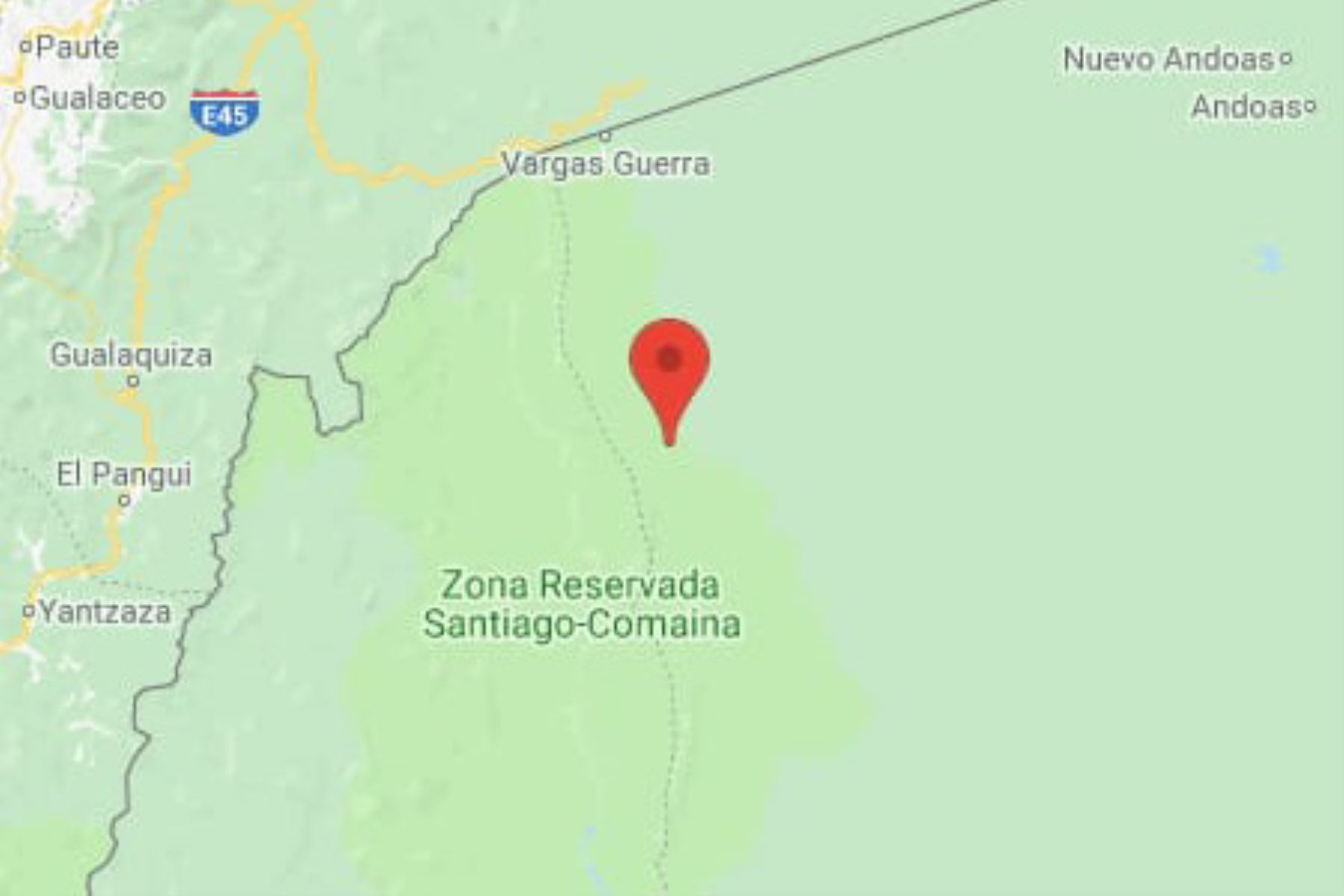 Sismo de magnitud 4.7 remeció esta tarde la localidad de Santa María de Nieva, región Amazonas, informó el Instituto Geofísico del Perú.