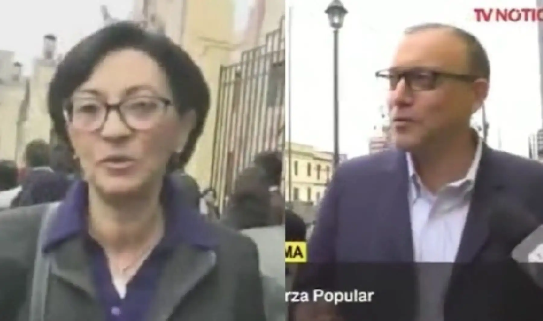 Pier Figari y Ana Hertz de Vega, asesores de Keiko Fujimori.