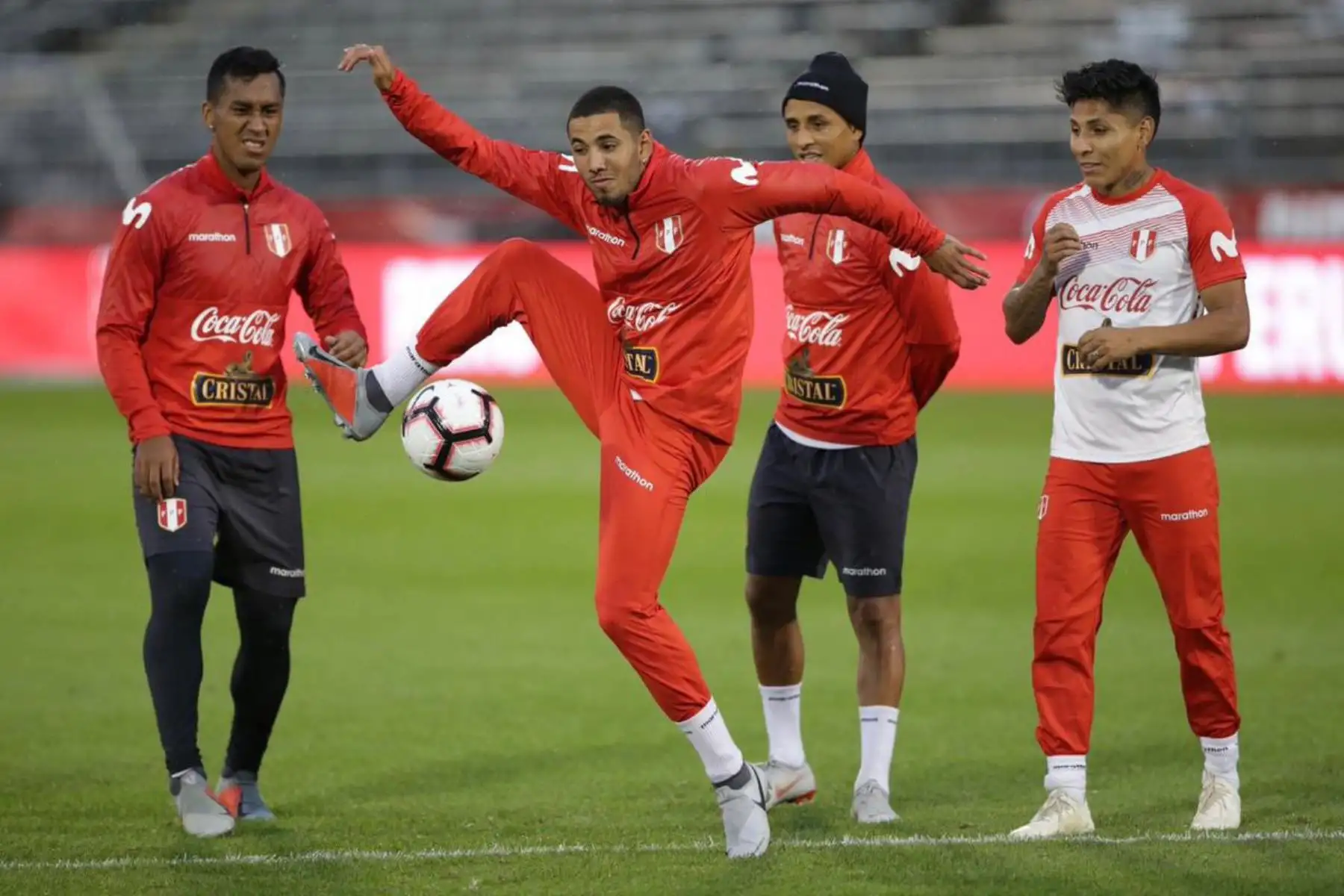 La selección peruana afrontará un nuevo amistoso hoy martes frente a Estados Unidos en Connecticu. Foto: ANDINA/AFP