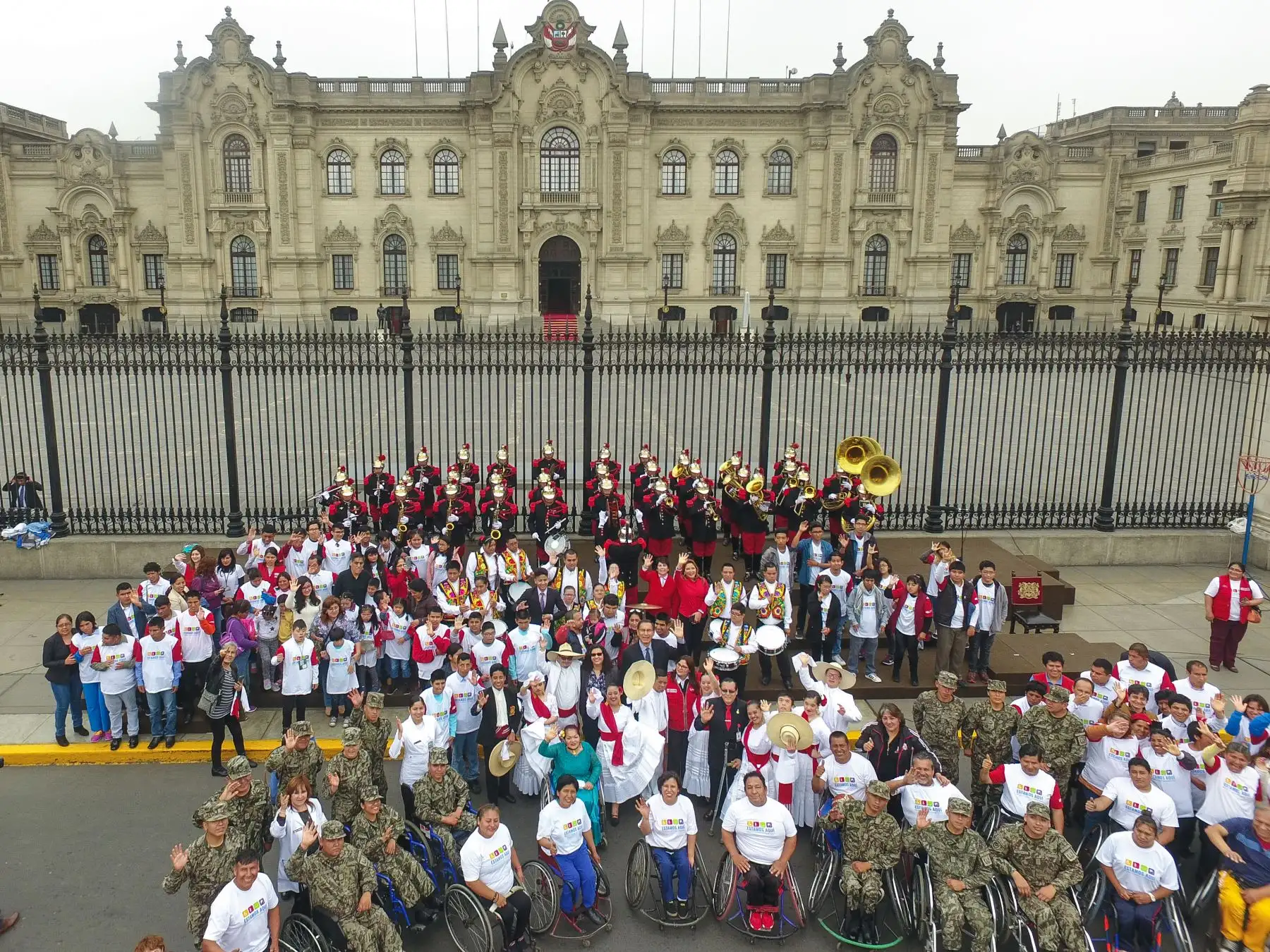 Presidente de la República, Martín Vizcarra y primera dama lideran actividades por el Día Nacional de las Personas con Habilidades Diferentes en Palacio de Gobierno. Foto: ANDINA/Juan Carlos Guzmán Negrini/Prensa Presidencia