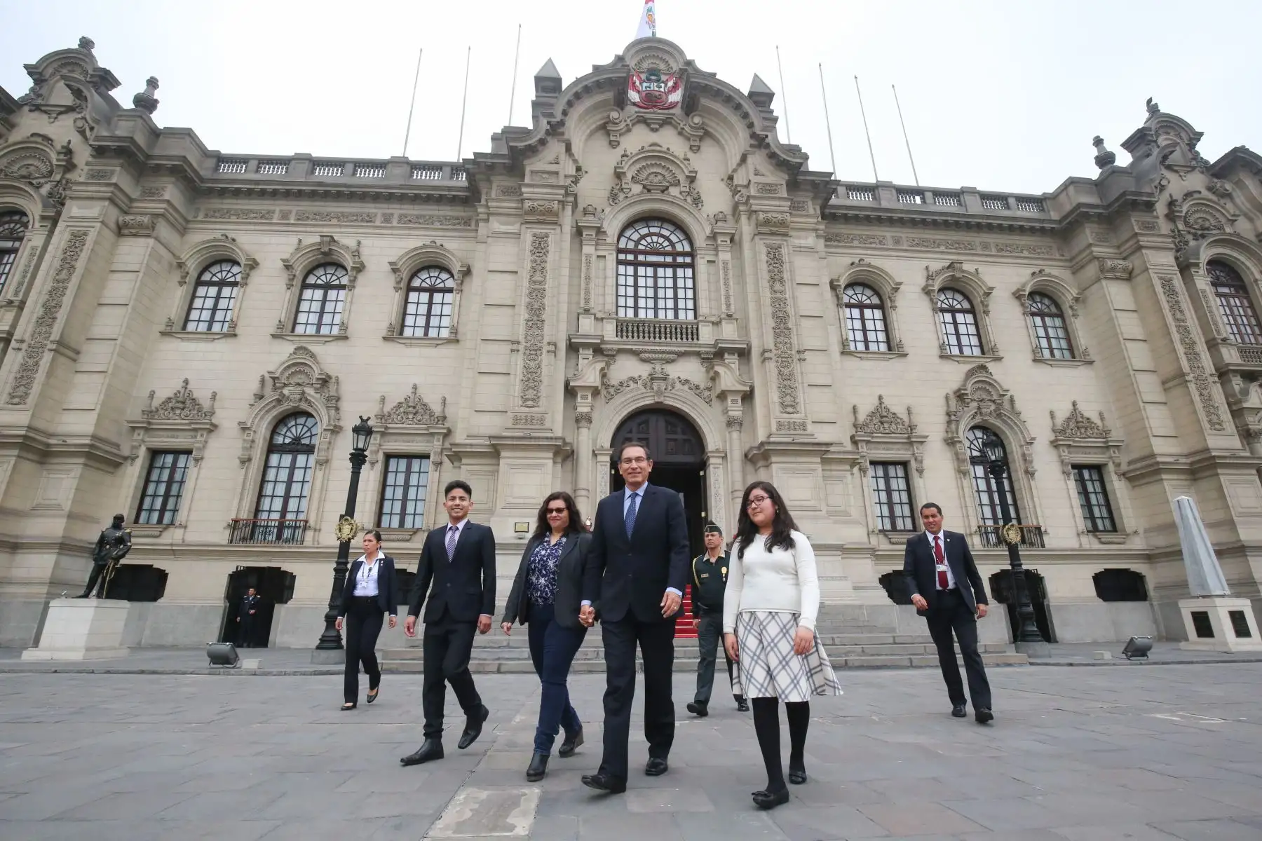 Presidente de la República, Martín Vizcarra y primera dama lideran actividades por el Día Nacional de las Personas con Habilidades Diferentes en Palacio de Gobierno. Foto: ANDINA/Juan Carlos Guzmán Negrini/Prensa Presidencia