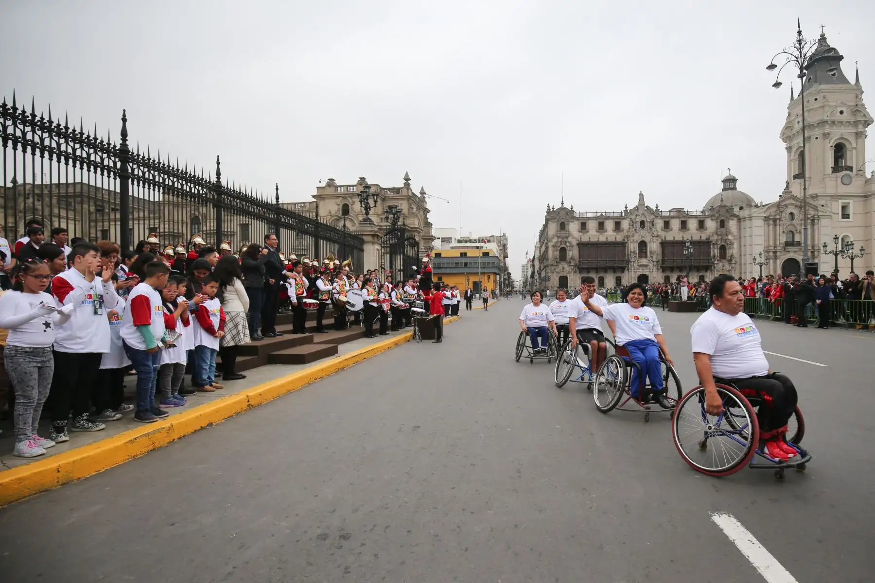 Presidente de la República, Martín Vizcarra y primera dama lideran actividades por el Día Nacional de las Personas con Habilidades Diferentes en Palacio de Gobierno. Foto: ANDINA/Juan Carlos Guzmán Negrini/Prensa Presidencia