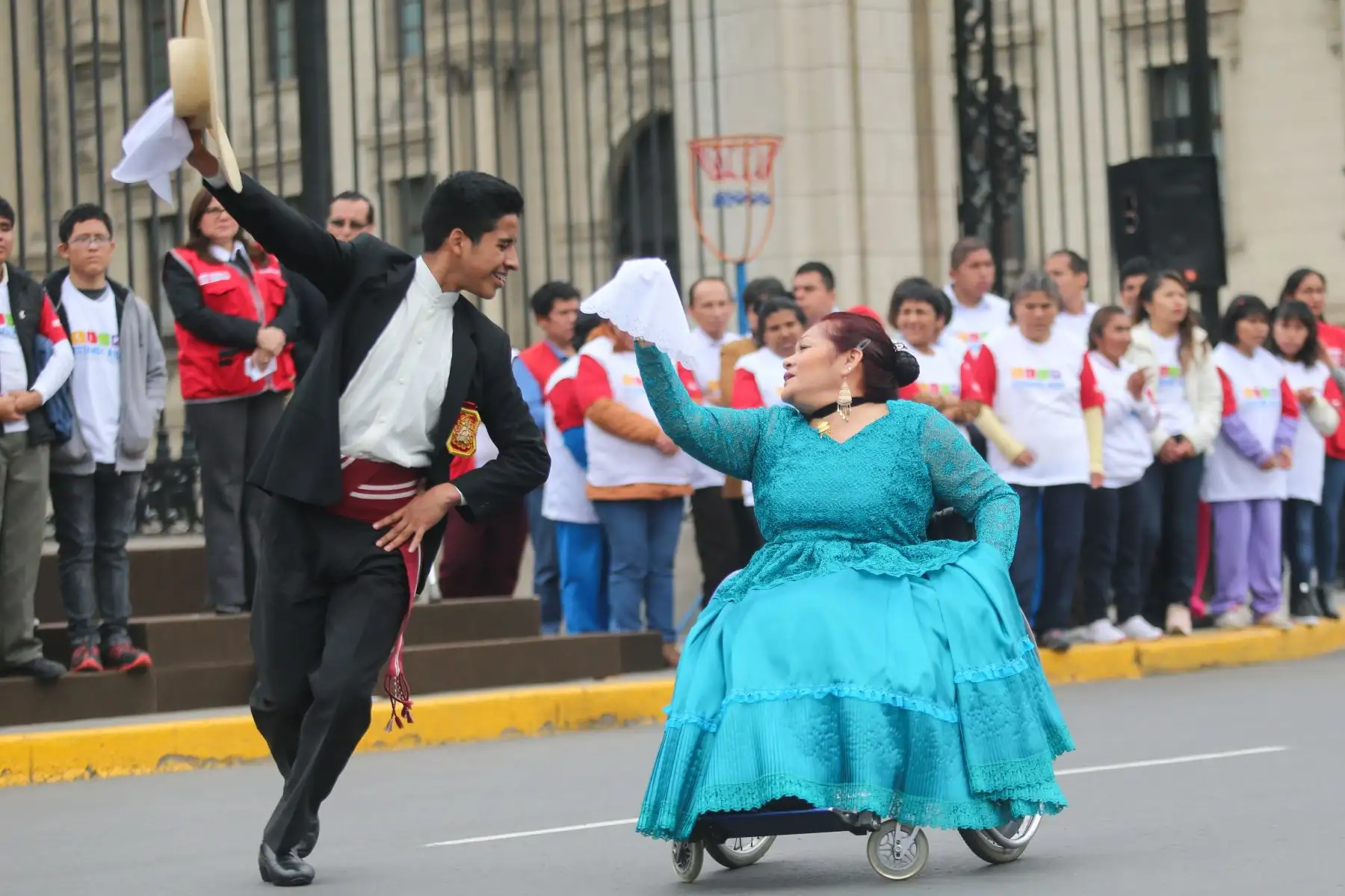 Presidente de la República, Martín Vizcarra y primera dama lideran actividades por el Día Nacional de las Personas con Habilidades Diferentes en Palacio de Gobierno. Foto: ANDINA/Juan Carlos Guzmán Negrini/Prensa Presidencia