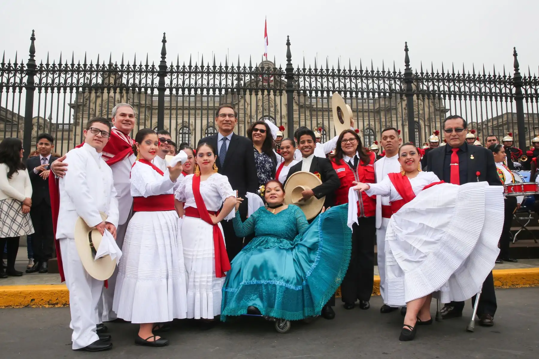Presidente de la República, Martín Vizcarra y primera dama lideran actividades por el Día Nacional de las Personas con Habilidades Diferentes en Palacio de Gobierno. Foto: ANDINA/Juan Carlos Guzmán Negrini/Prensa Presidencia