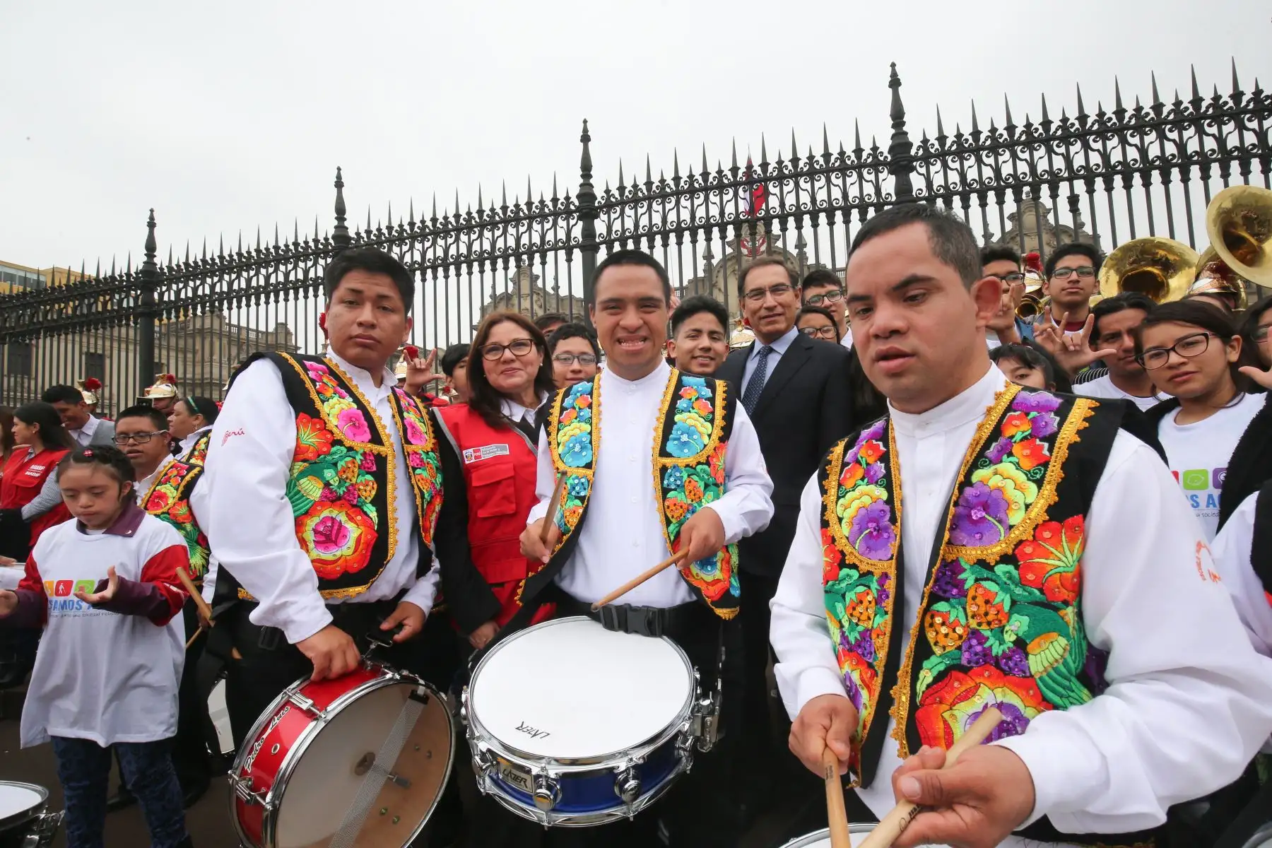 Presidente de la República, Martín Vizcarra y primera dama lideran actividades por el Día Nacional de las Personas con Habilidades Diferentes en Palacio de Gobierno. Foto: ANDINA/Juan Carlos Guzmán Negrini/Prensa Presidencia