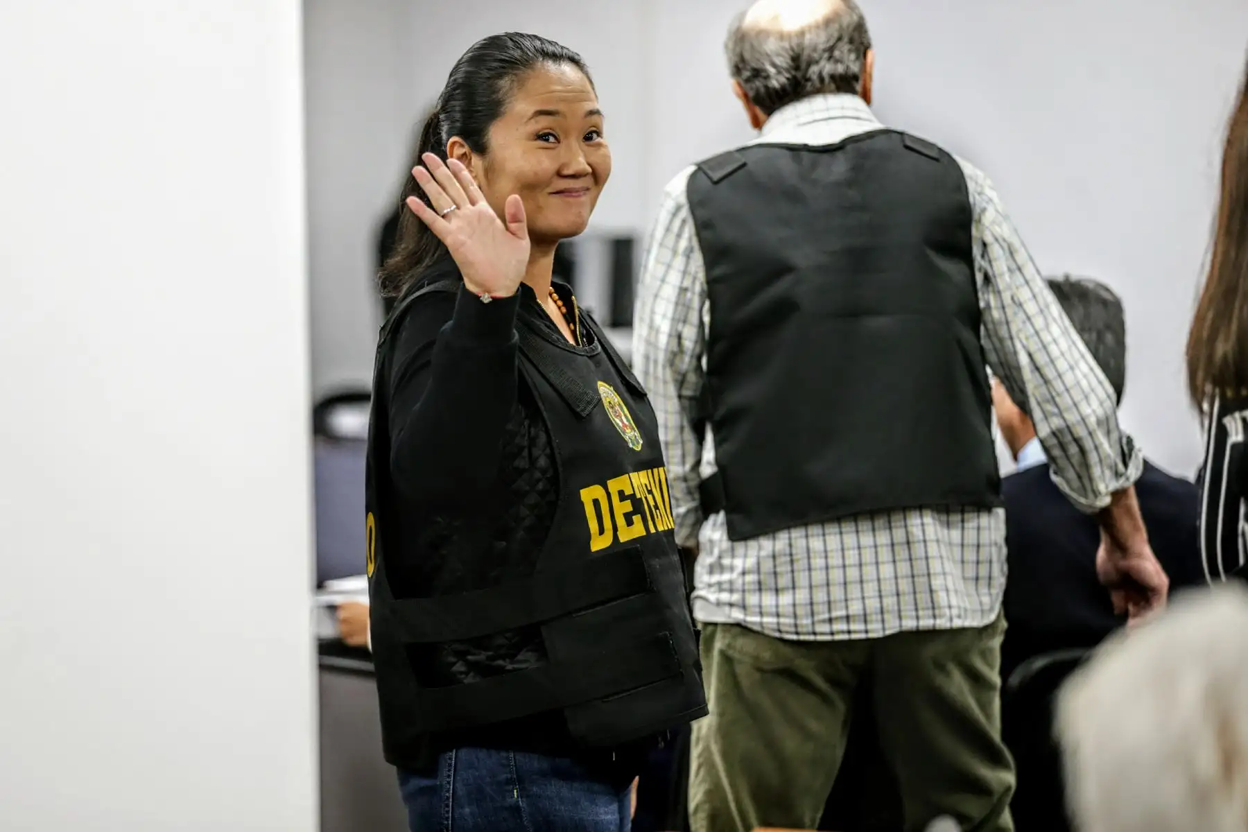 Audiencia en la Sala Penal Nacional en el que se discute la situación legal de Keiko Fujimori. Foto: ANDINA/Luis Iparraguirre