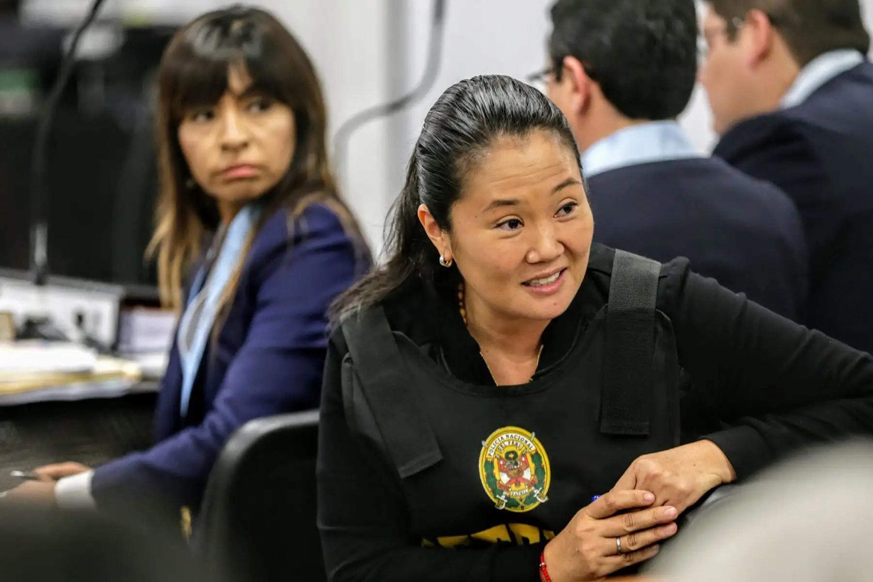Audiencia en la Sala Penal Nacional en el que se discute la situación legal de Keiko Fujimori. Foto: ANDINA/Luis Iparraguirre