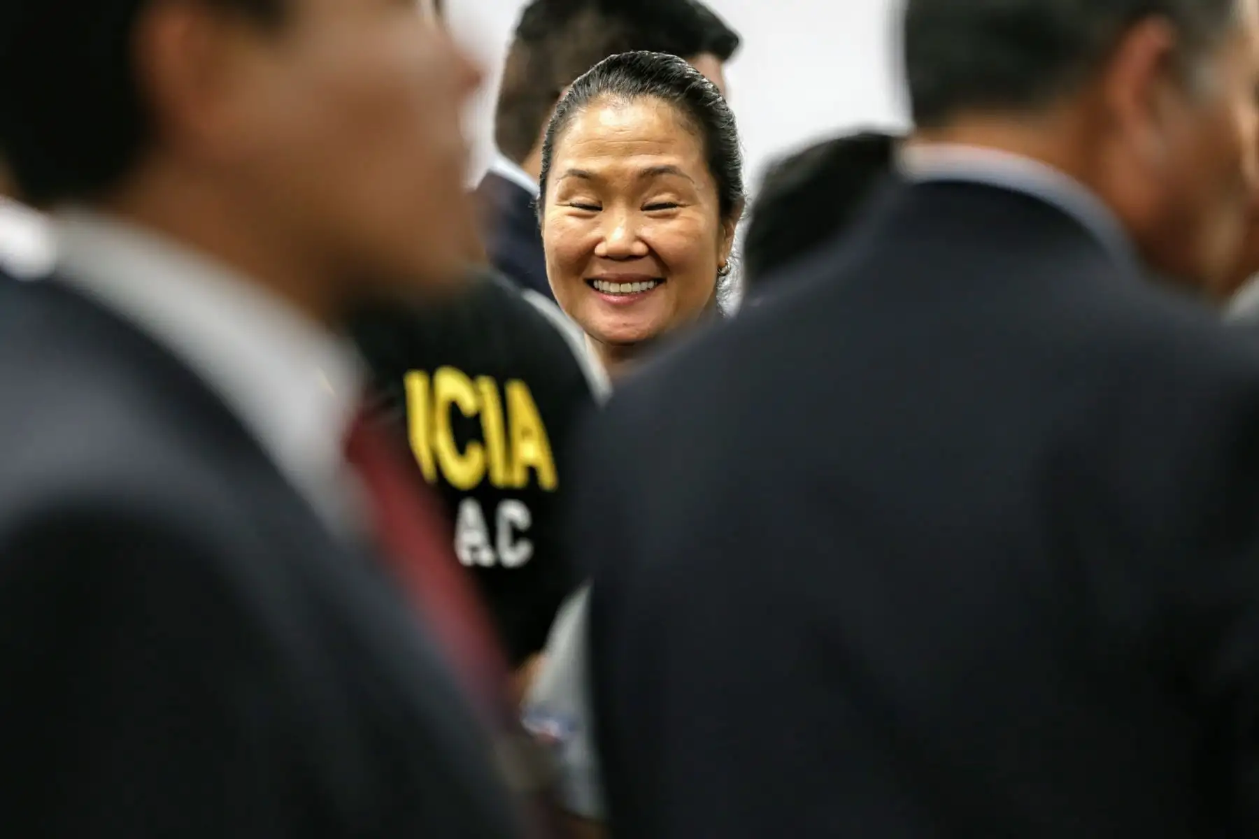 Audiencia en la Sala Penal Nacional en el que se discute la situación legal de Keiko Fujimori. Foto: ANDINA/Luis Iparraguirre