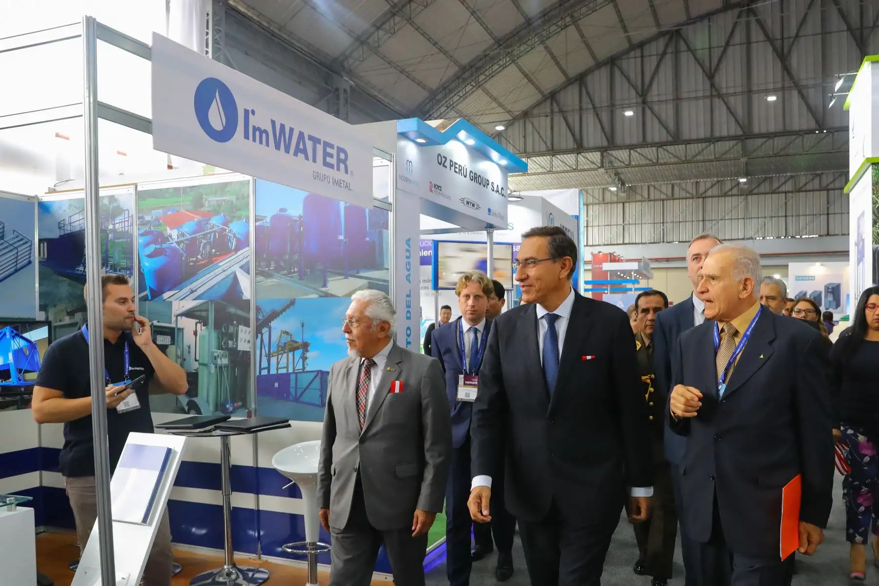 El presidente Martín Vizcarra inaugurò  la ExpoAguaPerú 2018, evento que tiene como objetivo compartir buenas prácticas y experiencias exitosas que contribuyan a la solución de una mejor gestión del agua y saneamiento.Foto: ANDINA/Prensa Presidencia