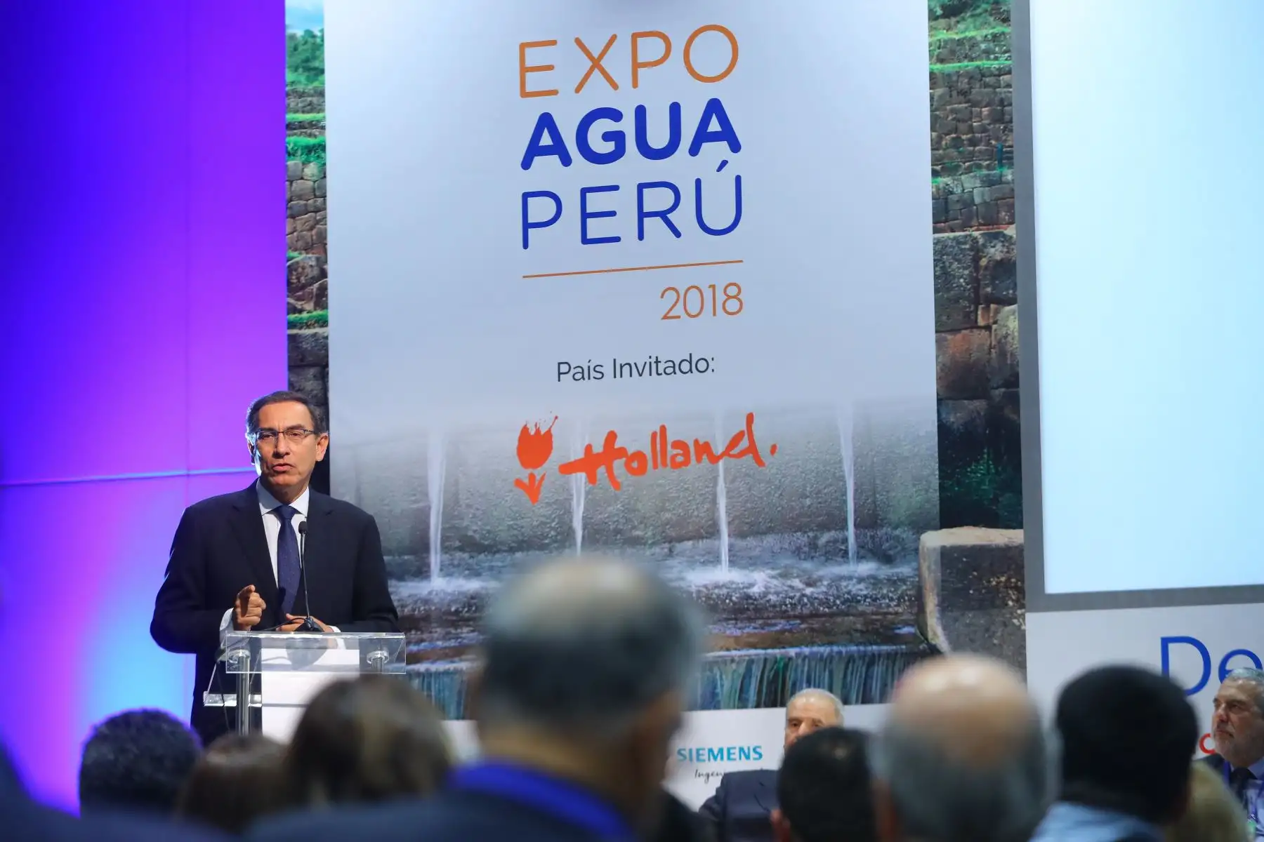 El presidente Martín Vizcarra inaugurò  la ExpoAguaPerú 2018, evento que tiene como objetivo compartir buenas prácticas y experiencias exitosas que contribuyan a la solución de una mejor gestión del agua y saneamiento.Foto: ANDINA/Prensa Presidencia