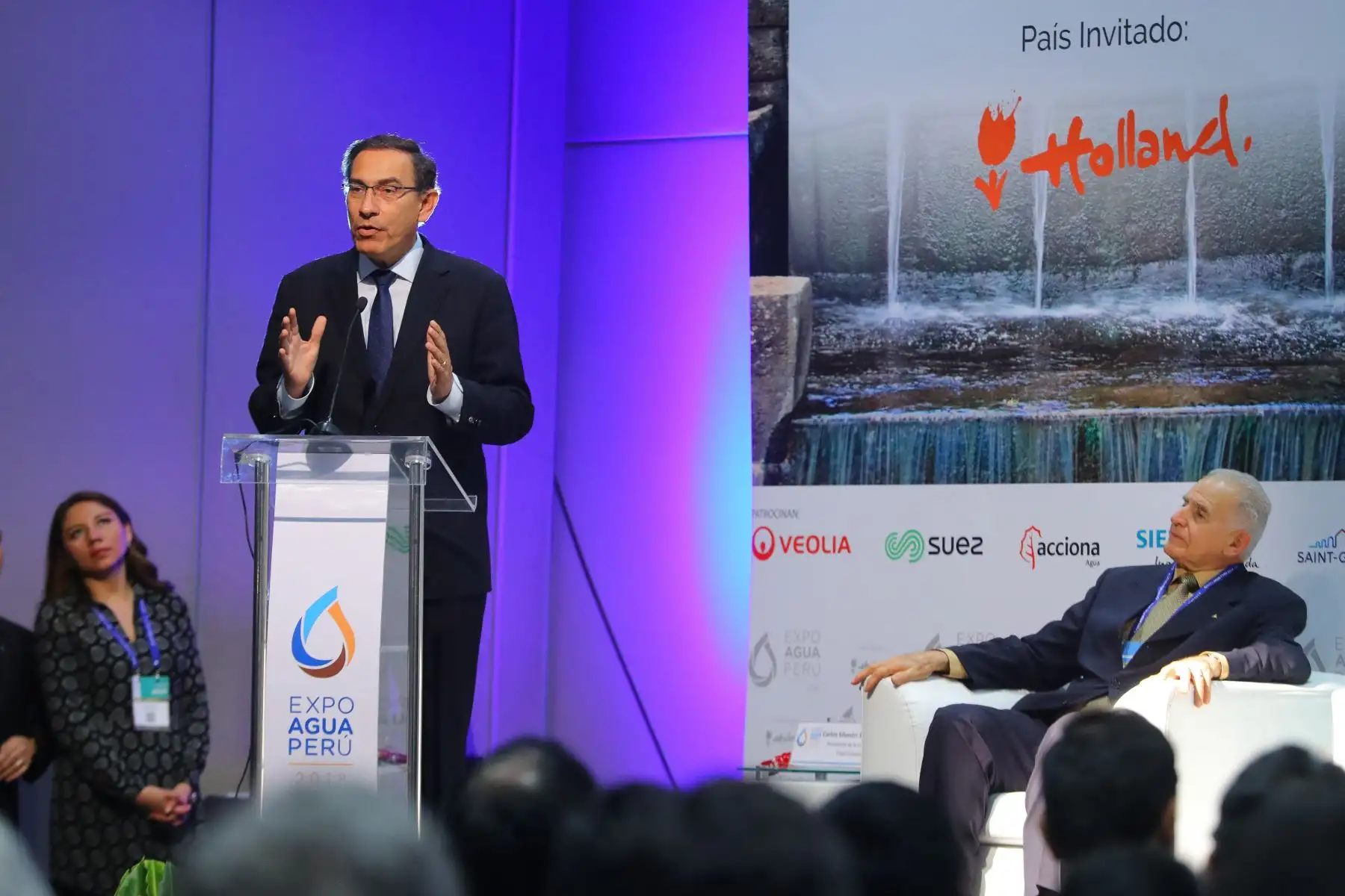 El presidente Martín Vizcarra inaugurò  la ExpoAguaPerú 2018, evento que tiene como objetivo compartir buenas prácticas y experiencias exitosas que contribuyan a la solución de una mejor gestión del agua y saneamiento.Foto: ANDINA/Prensa Presidencia