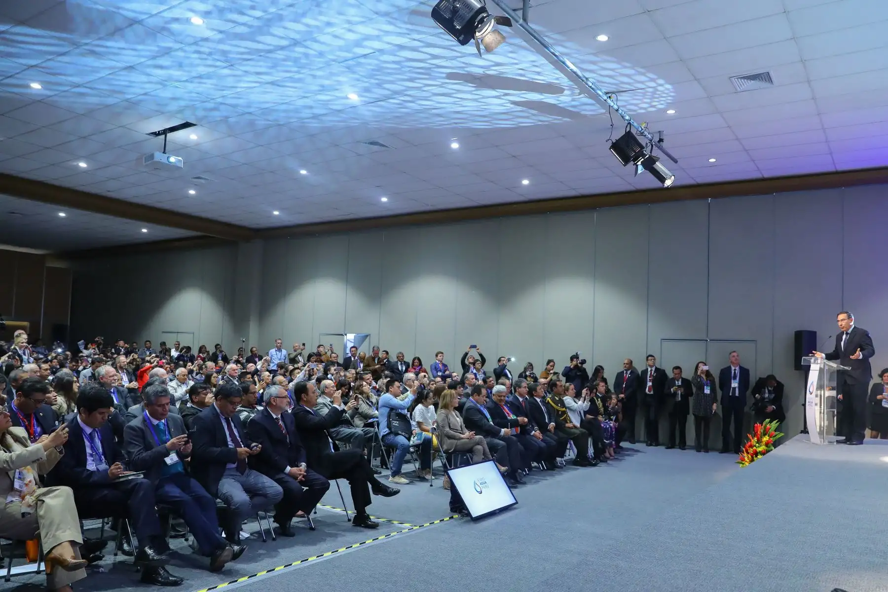 El presidente Martín Vizcarra inaugurò  la ExpoAguaPerú 2018, evento que tiene como objetivo compartir buenas prácticas y experiencias exitosas que contribuyan a la solución de una mejor gestión del agua y saneamiento.Foto: ANDINA/Prensa Presidencia
