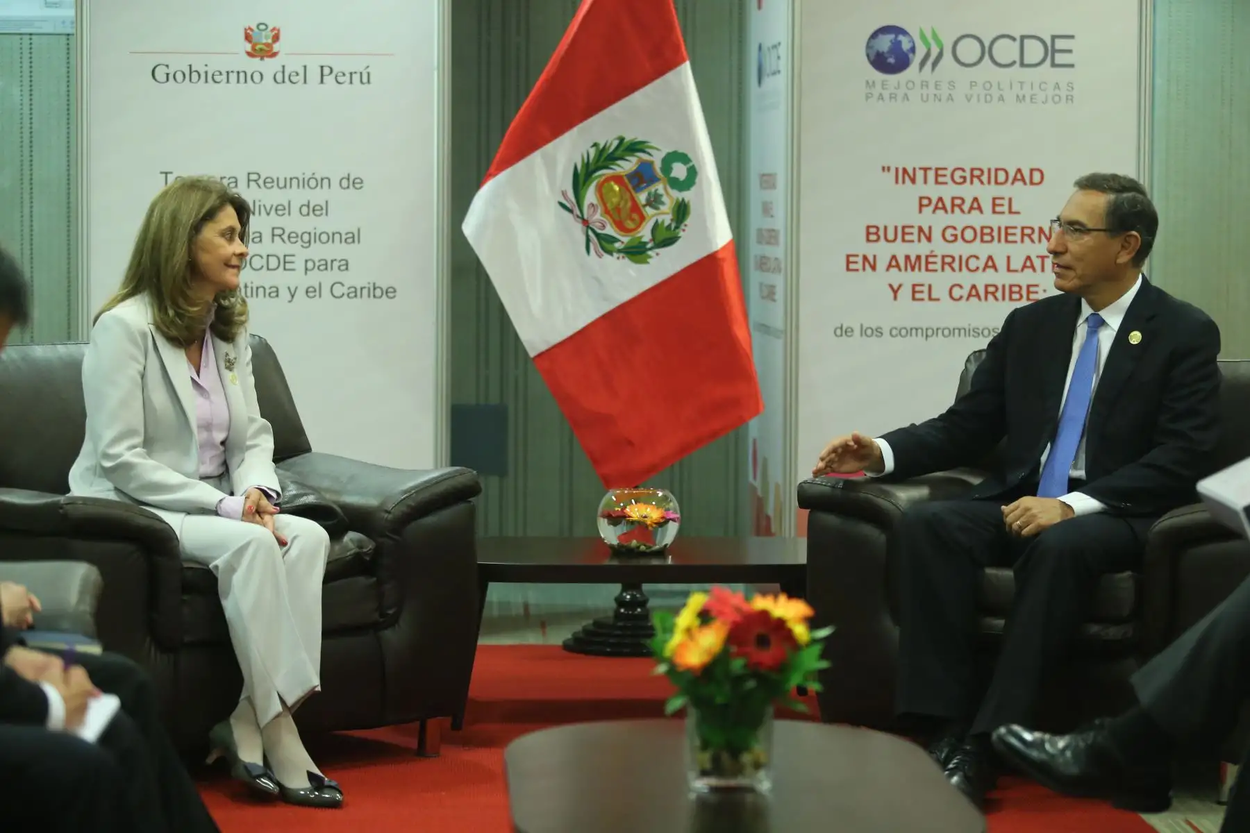Presidente de la República, Martín Vizcarra, participa en la reunión de Alto Nivel del Programa Regional de la OCDE sobre Integridad para el Buen Gobierno. Foto: ANDINA/Juan Carlos Guzmán Negrini/Prensa Presidencia