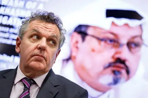 Robert Mahoney de la CPJ ofrece una rueda de prensa sobre el caso de Jamal Khashoggi Foto: EFE