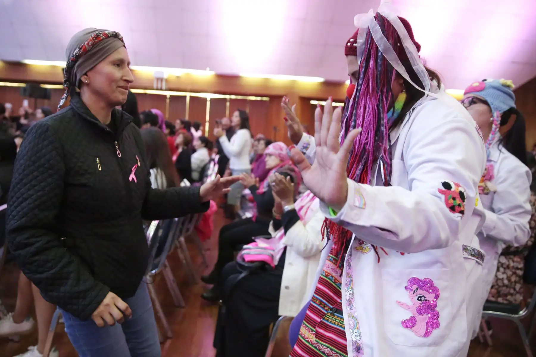 Pacientes del INEN disfrutan de la celebración de la XVI Semana Perú Contra el cáncer. Foto: ANDINA/Melina Mejía