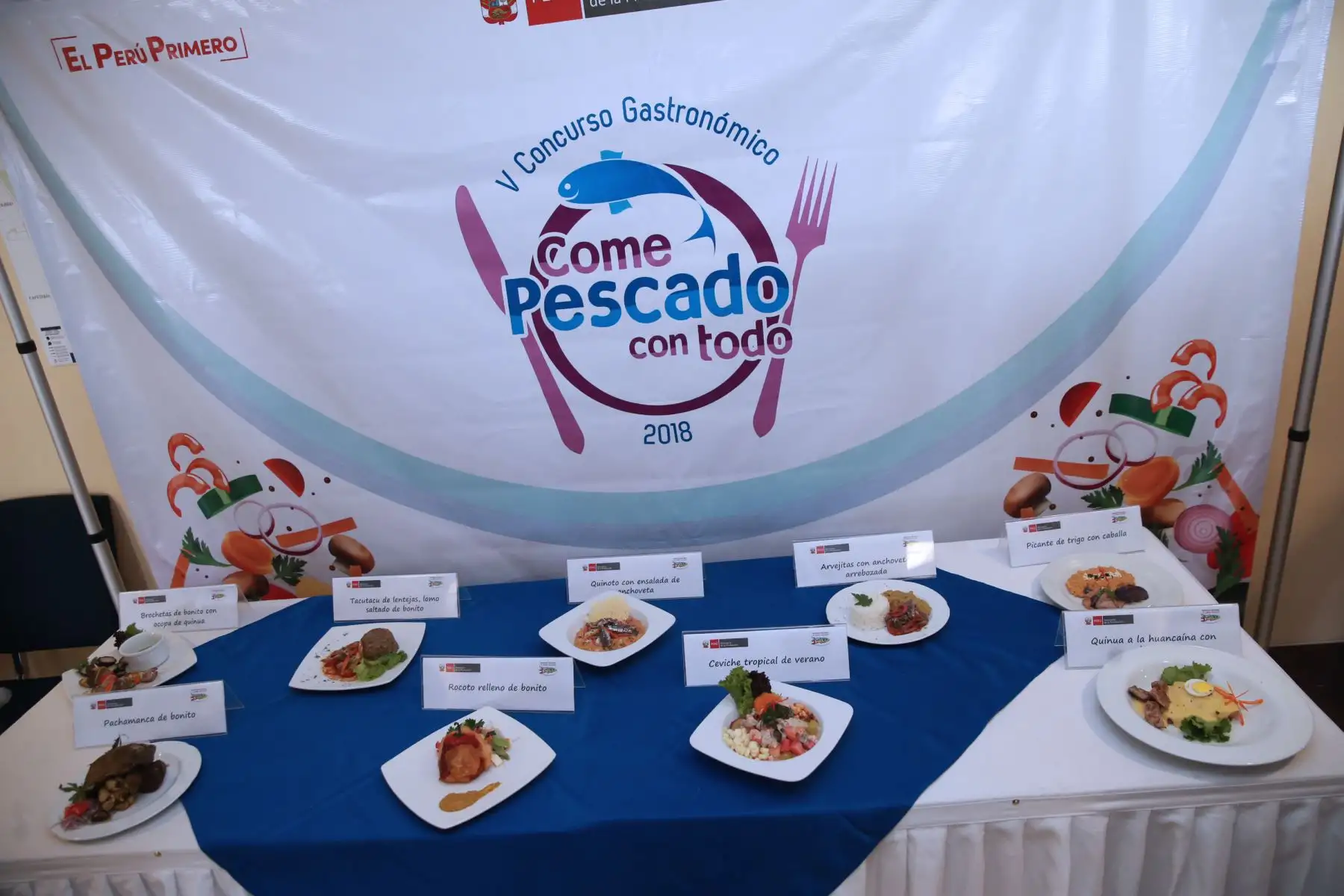 El ministro de la Producción, Raúl Pérez Reyes afirmó que el objetivo del concurso es incentivar la inclusión de preparación de pescado y pota  en comedores populares, quioscos escolares . Foto: ANDINA/Norman Córdova