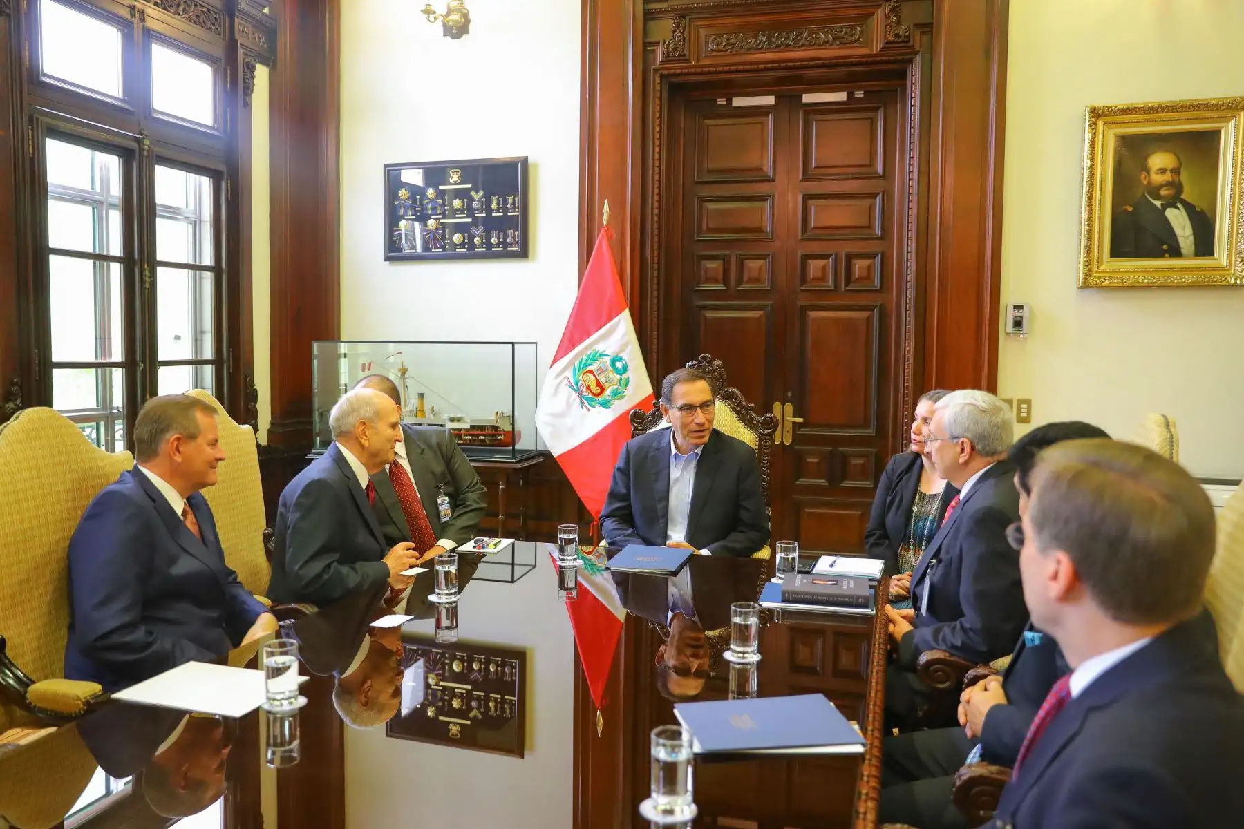 Jefe de Estado sostuvo reunión con presidente de la Iglesia de los Santos de los Últimos Días. Foto: ANDINA/Prensa Presidencia