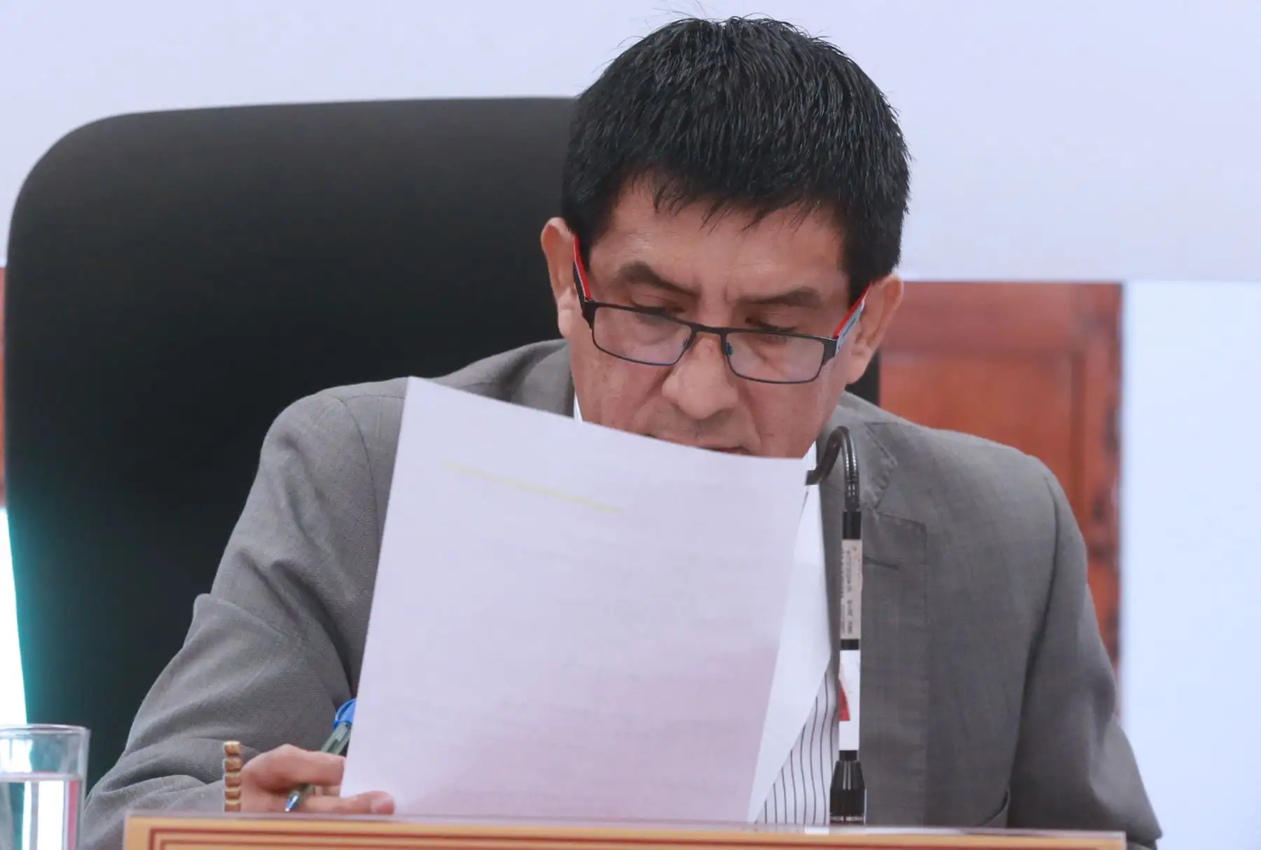 El Juez Richard Concepción Carhuancho rechazó la recusación presentada por la defensa legal de Keiko Fujimori y anunció que continuará la audiencia donde se analiza el pedido de prisión preventiva. Foto: ANDINA/Norman Córdova