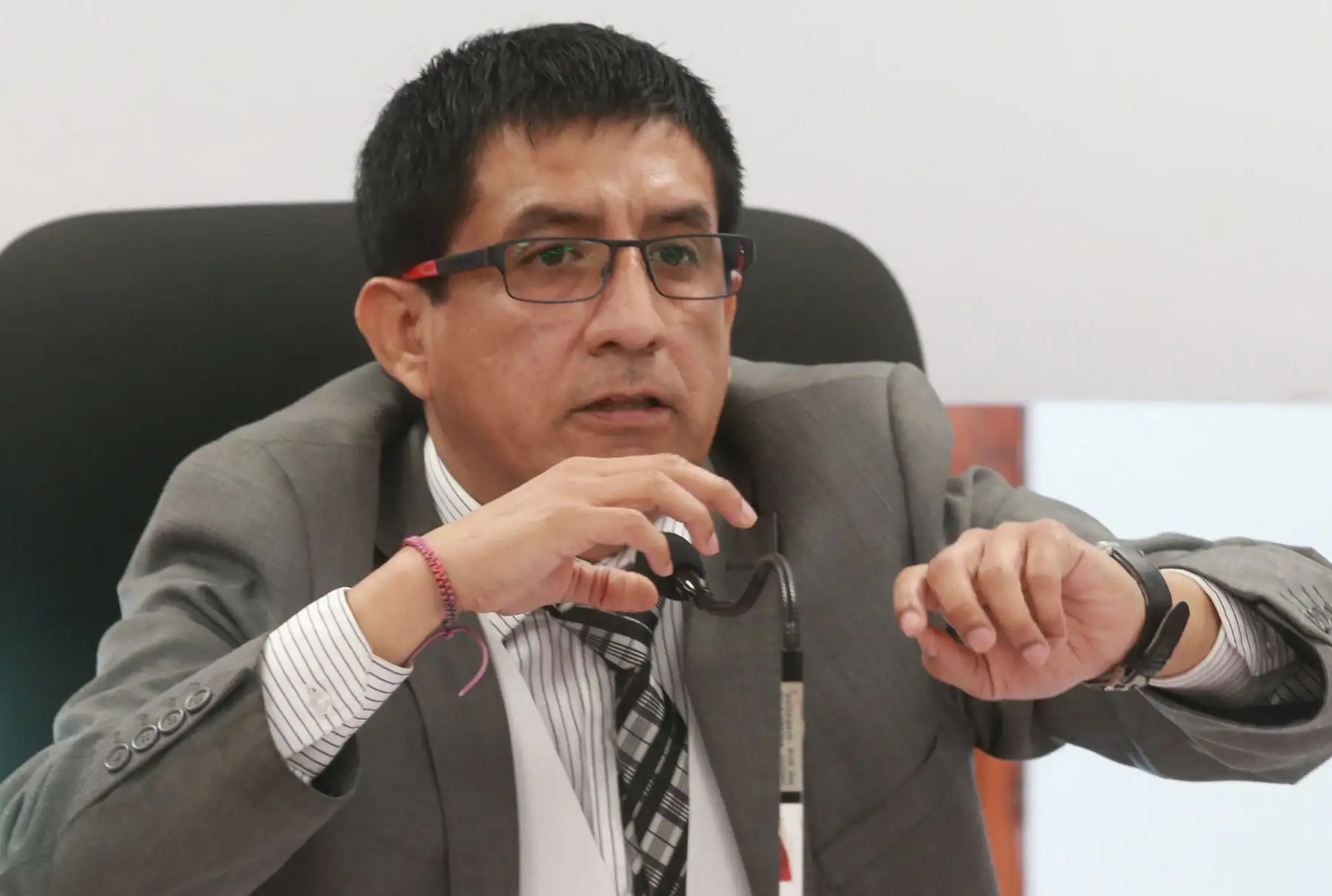 Richard Concepción Carhuancho el Primer Juzgado de Investigación Preparatoria  Foto: ANDINA/Norman Córdova