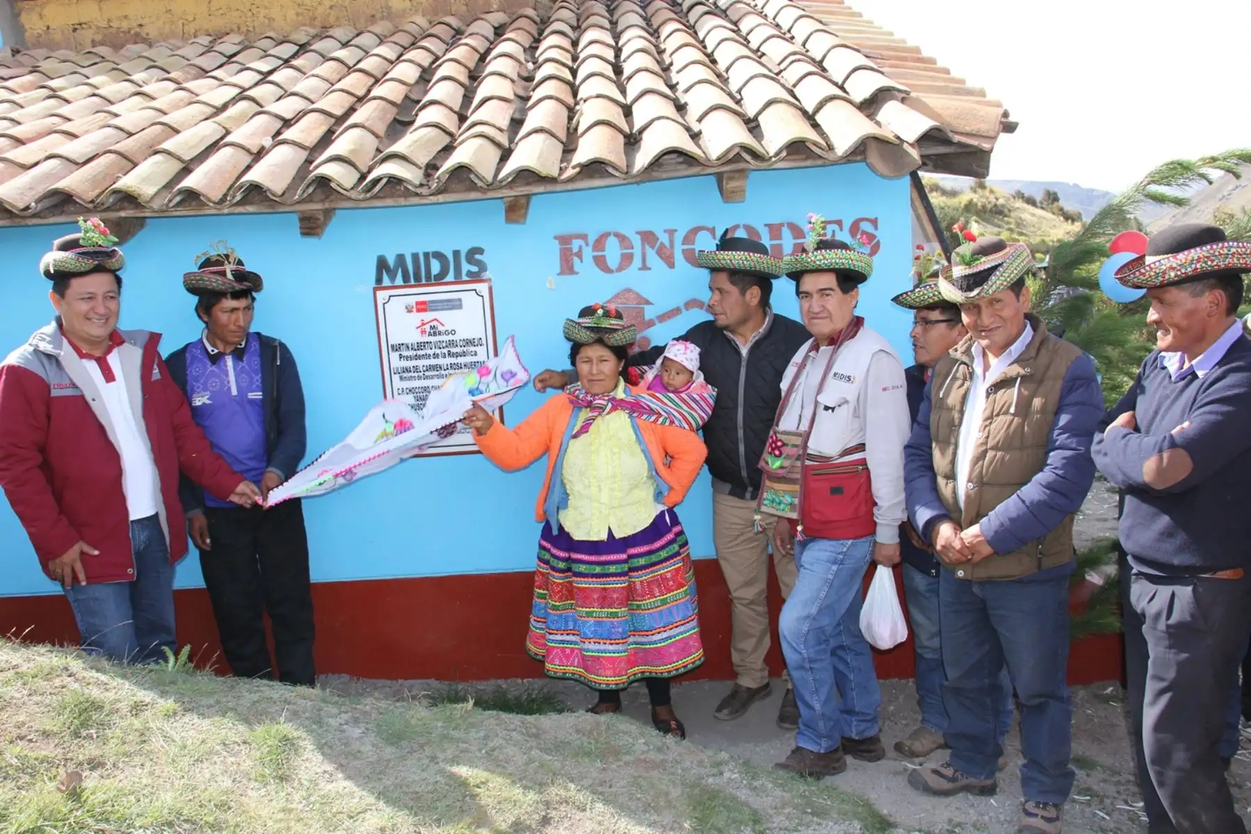 Foncodes iniciò en Chuschi entrega de 410 viviendas térmicas con energía solar para familias altoandinas.Foto: ANDINA/Foncodes