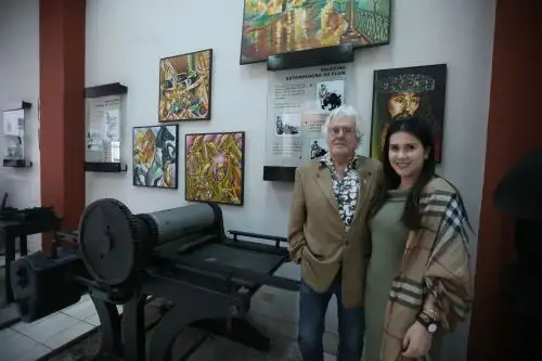 Manolo y Erika Morote, artistas plásticos ANDINA/Vidal Tarqui
