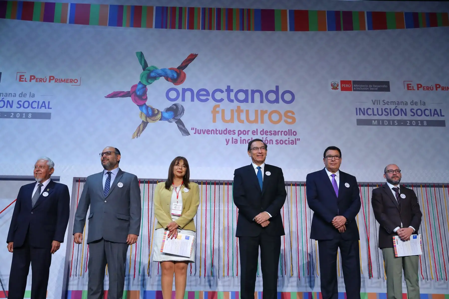 El presidente de la República, Martín Vizcarra, inauguró  la VII Semana de la Inclusión Social “Conectando Futuros: Juventudes por el Desarrollo e Inclusión Social". Foto: ANDINA/Andrés Valle/Prensa Presidencia