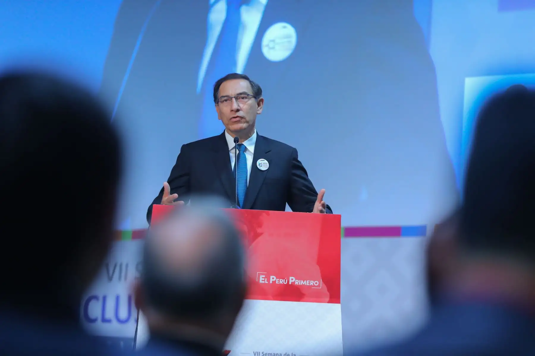 El presidente de la República, Martín Vizcarra, inauguró  la VII Semana de la Inclusión Social “Conectando Futuros: Juventudes por el Desarrollo e Inclusión Social". Foto: ANDINA/Andrés Valle/Prensa Presidencia