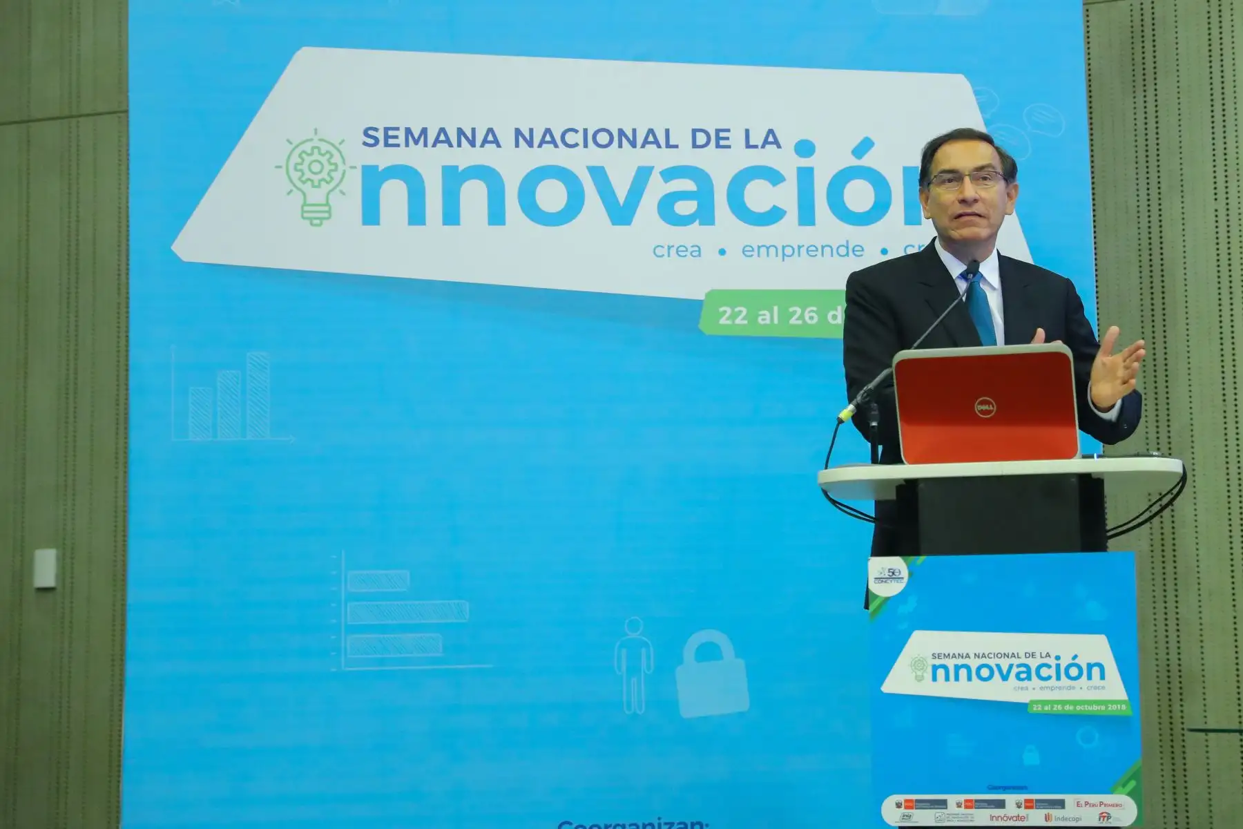 Jefe de Estado, Marín Vizcarra, lidera la inauguración de la Semana Nacional de la Innovación 2018.Foto: ANDINA/Andrés Valle/Prensa Presidencia
