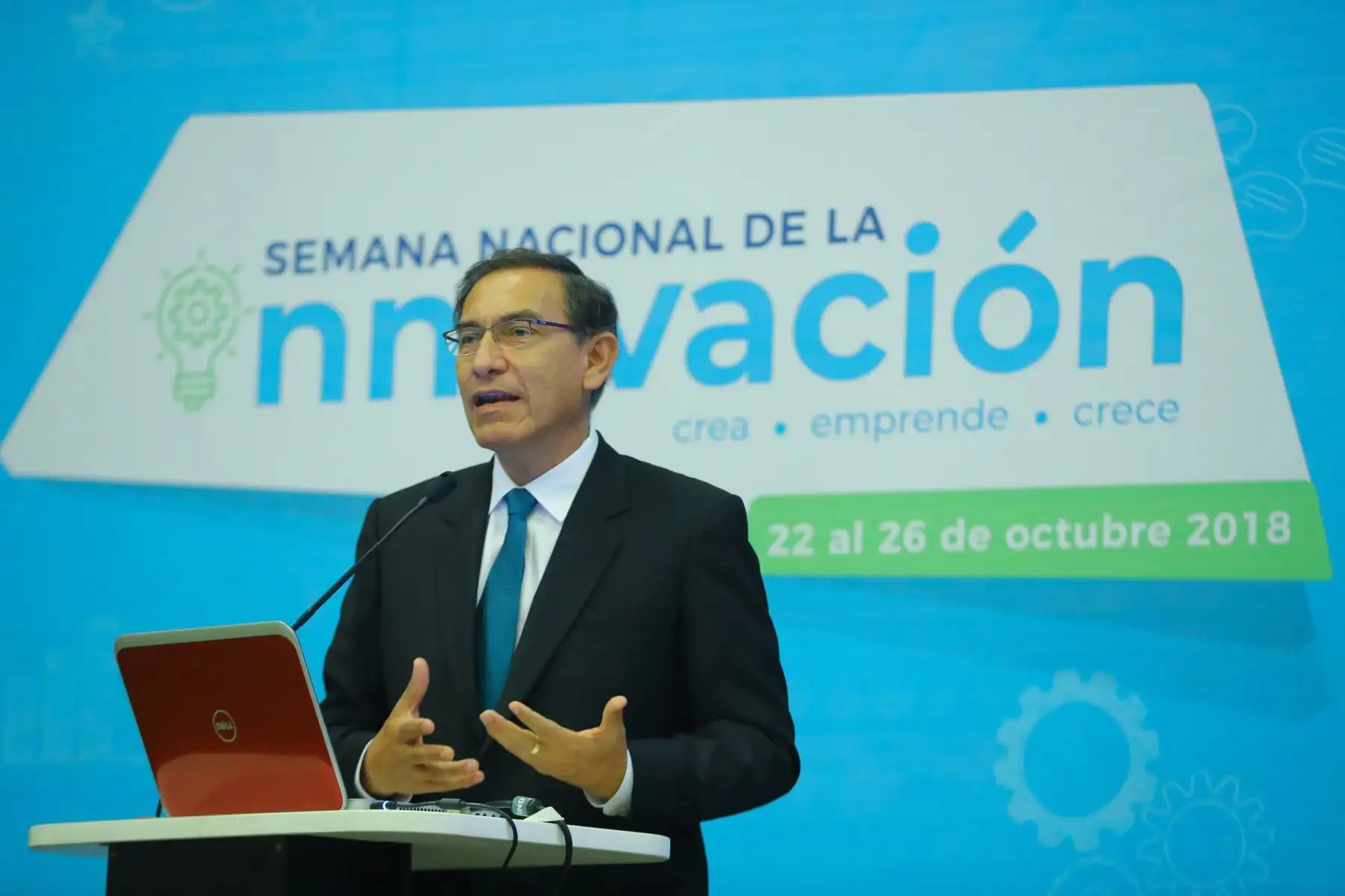 Jefe de Estado, Marín Vizcarra, lidera la inauguración de la Semana Nacional de la Innovación 2018.Foto: ANDINA/Andrés Valle/Prensa Presidencia