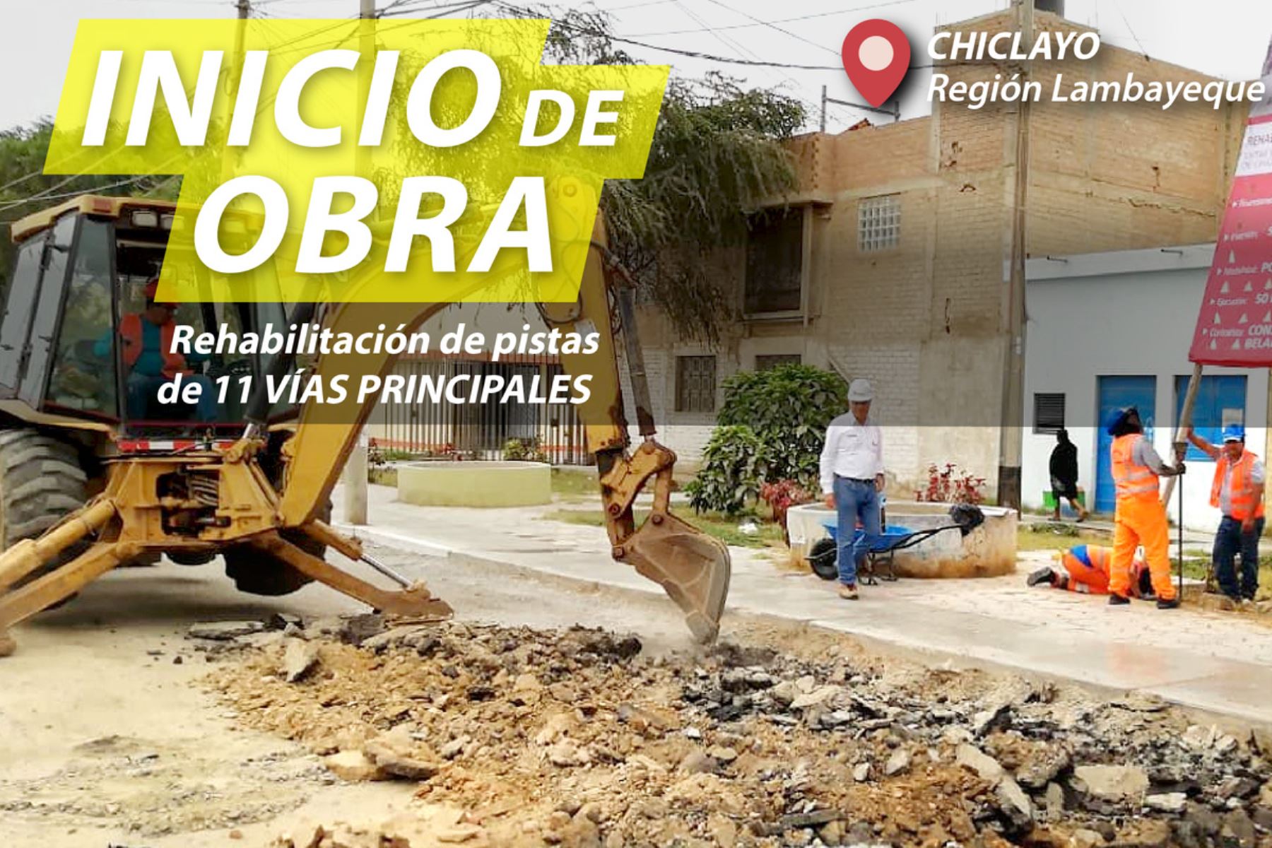 Foto: Chiclayo: inician reconstrucción de pistas y veredas afectadas por El Niño Costero