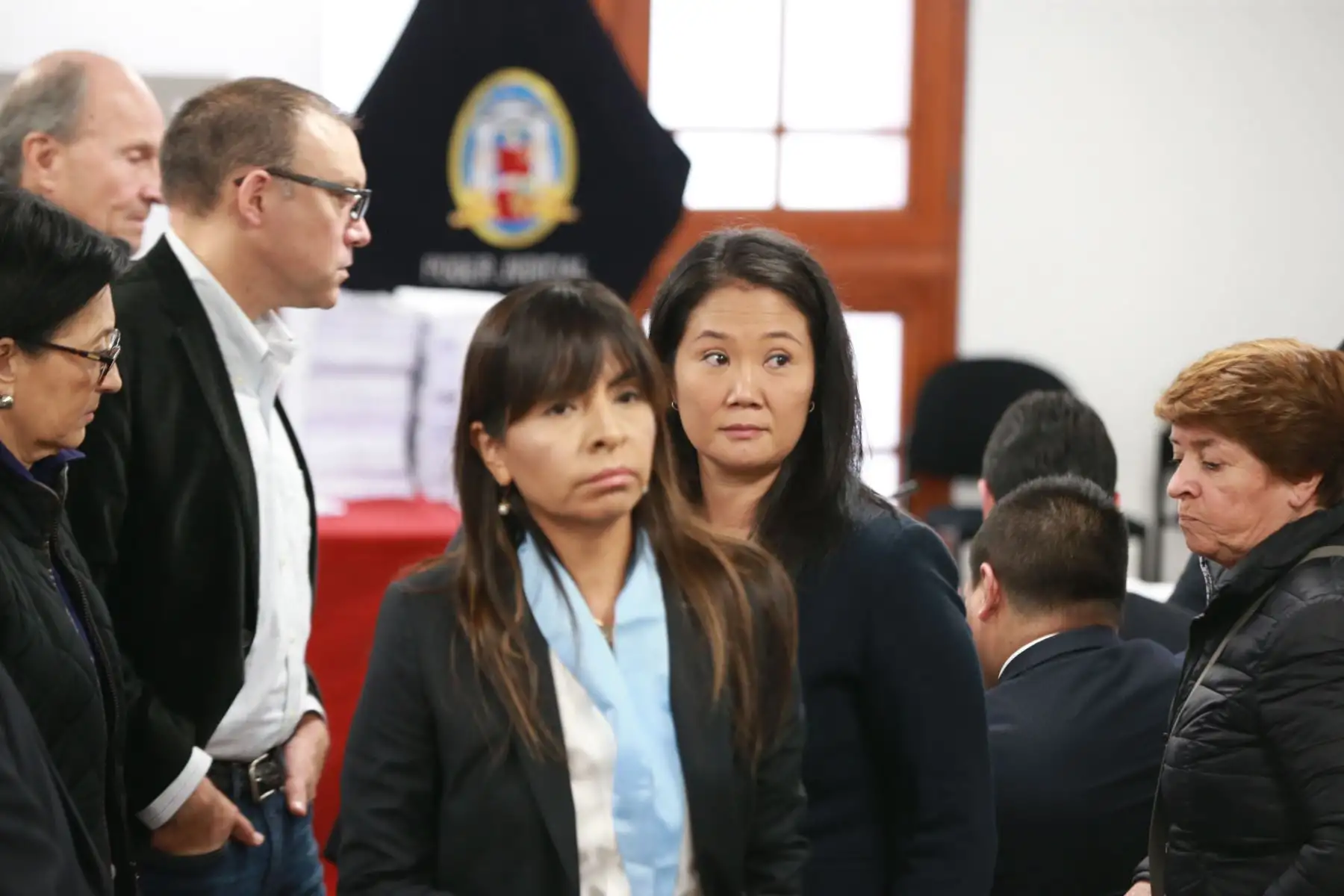 Primer Juzgado de Investigación Preparatoria de la Sala Penal Nacional inicia audiencia de prisión preventiva contra Keiko Fujimori y otras once personas, por investigación de lavado de activos. Foto: ANDINA/Norman Córdova