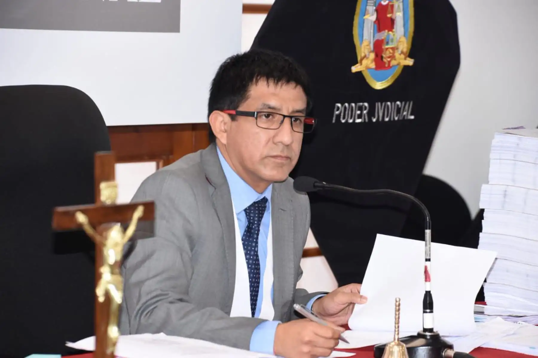 Primer Juzgado de Investigación Preparatoria de la Sala Penal Nacional inicia audiencia de prisión preventiva contra Keiko Fujimori y otras once personas, por investigación de lavado de activos. Foto: ANDINA/Poder Judicial