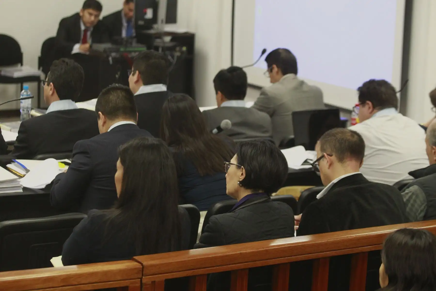 Fiscal Domingo Pérez sustenta pedido de prisión preventiva a Keiko Fujimori en la Sala Penal Nacional.  .Foto:ANDINA/Eddy Ramos.